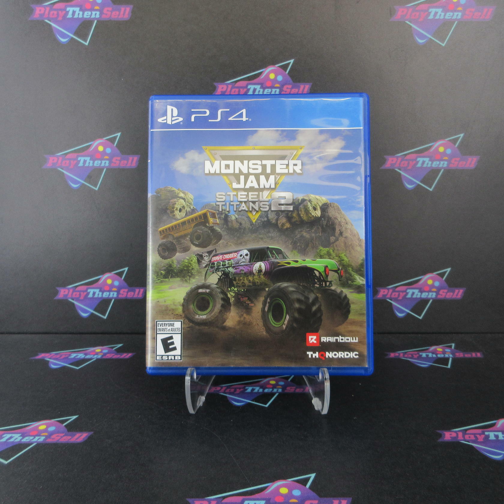 Monster Jam Steel Titans 2 PS4 PlayStation 4 AD Complete CIB - Very Good