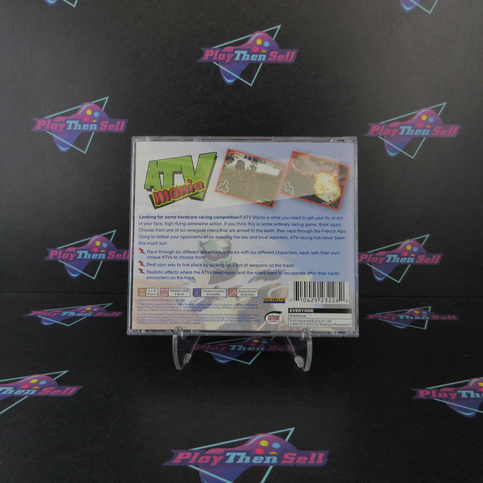 ATV Mania PS1 PlayStation 1 MD Complete CIB - Very Good