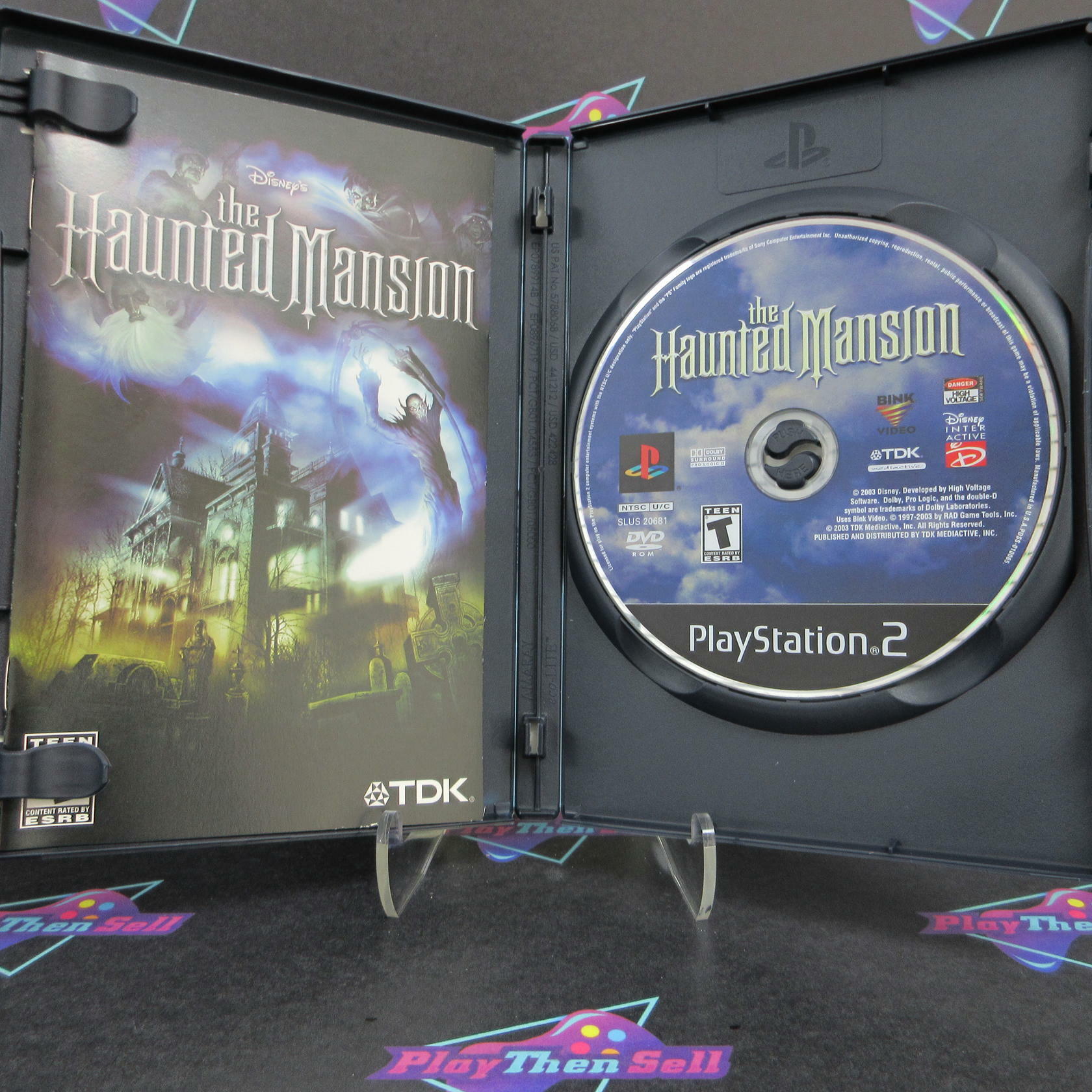 The Haunted Mansion PS2 PlayStation 2 + Movie Ticket Complete - Excellent
