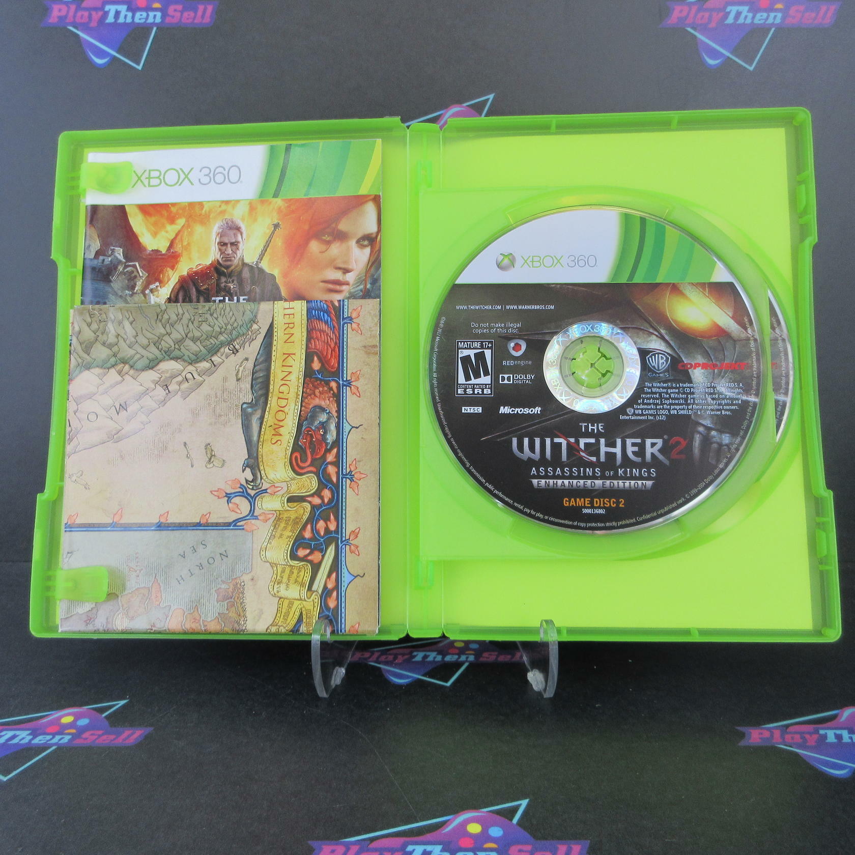 Witcher 2 Assassins Of Kings Enhanced Xbox 360 + Map / CD / Handbook - Excellent