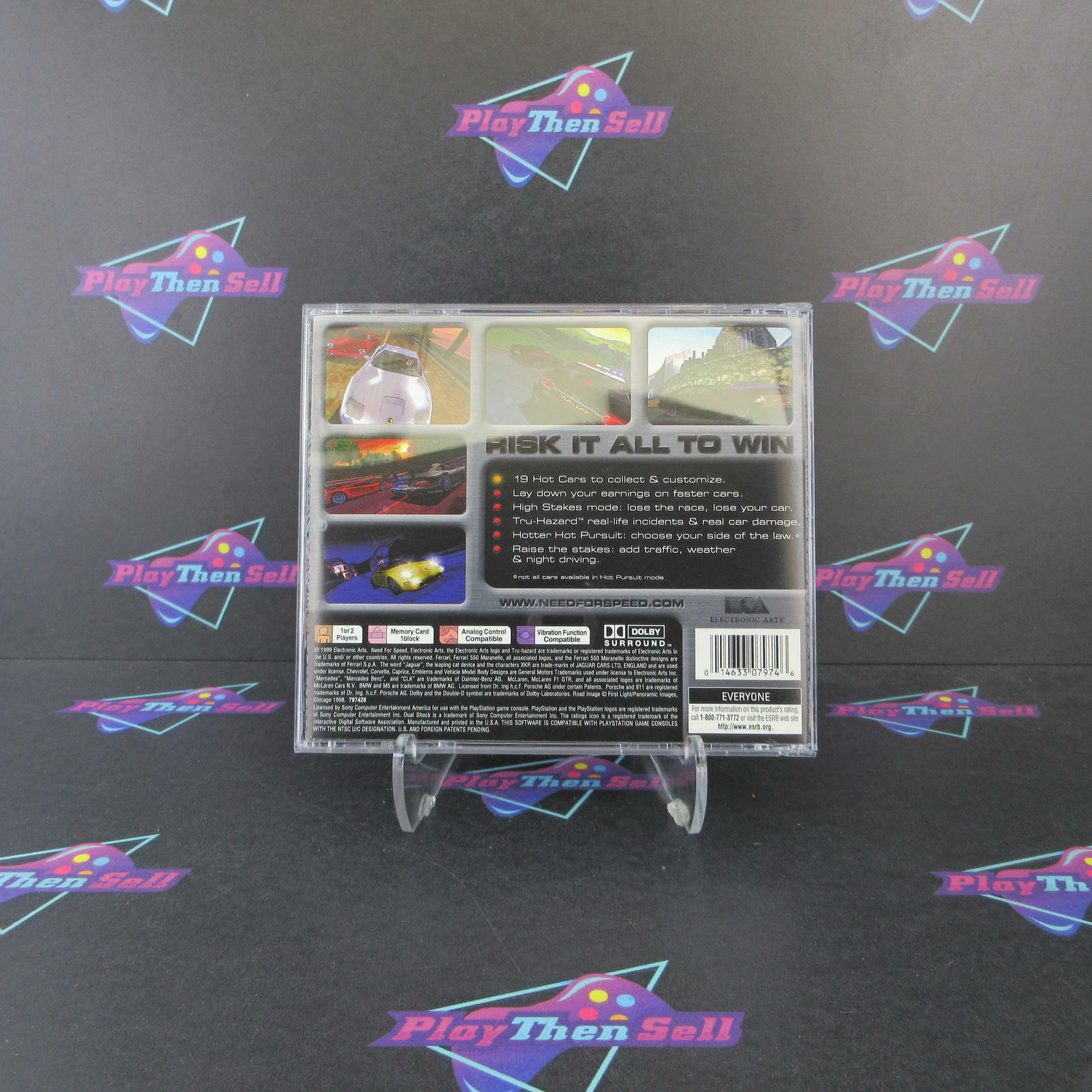 Need For Speed 4 High Stakes PS1 PlayStation 1 + Reg Card Complete - Excellent