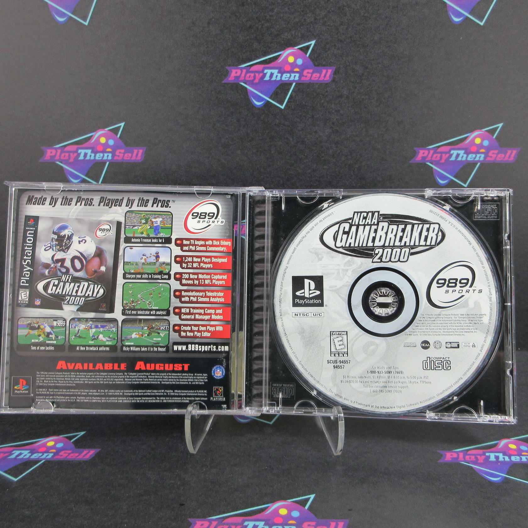 NCAA GameBreaker 2000 PS1 PlayStation 1 + Reg Card Complete - Excellent