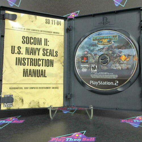 SOCOM II 2 US Navy Seals PS2 PlayStation 2 + Reg Card Complete - Excellent