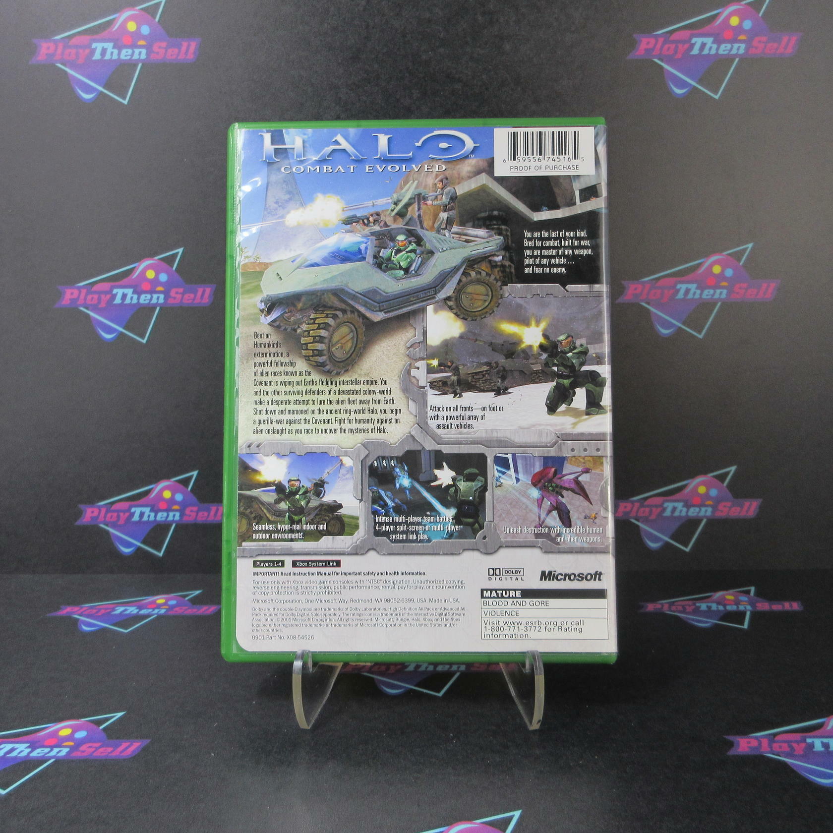 Halo Combat Evolved 1st Print Xbox Complete - Refurbished