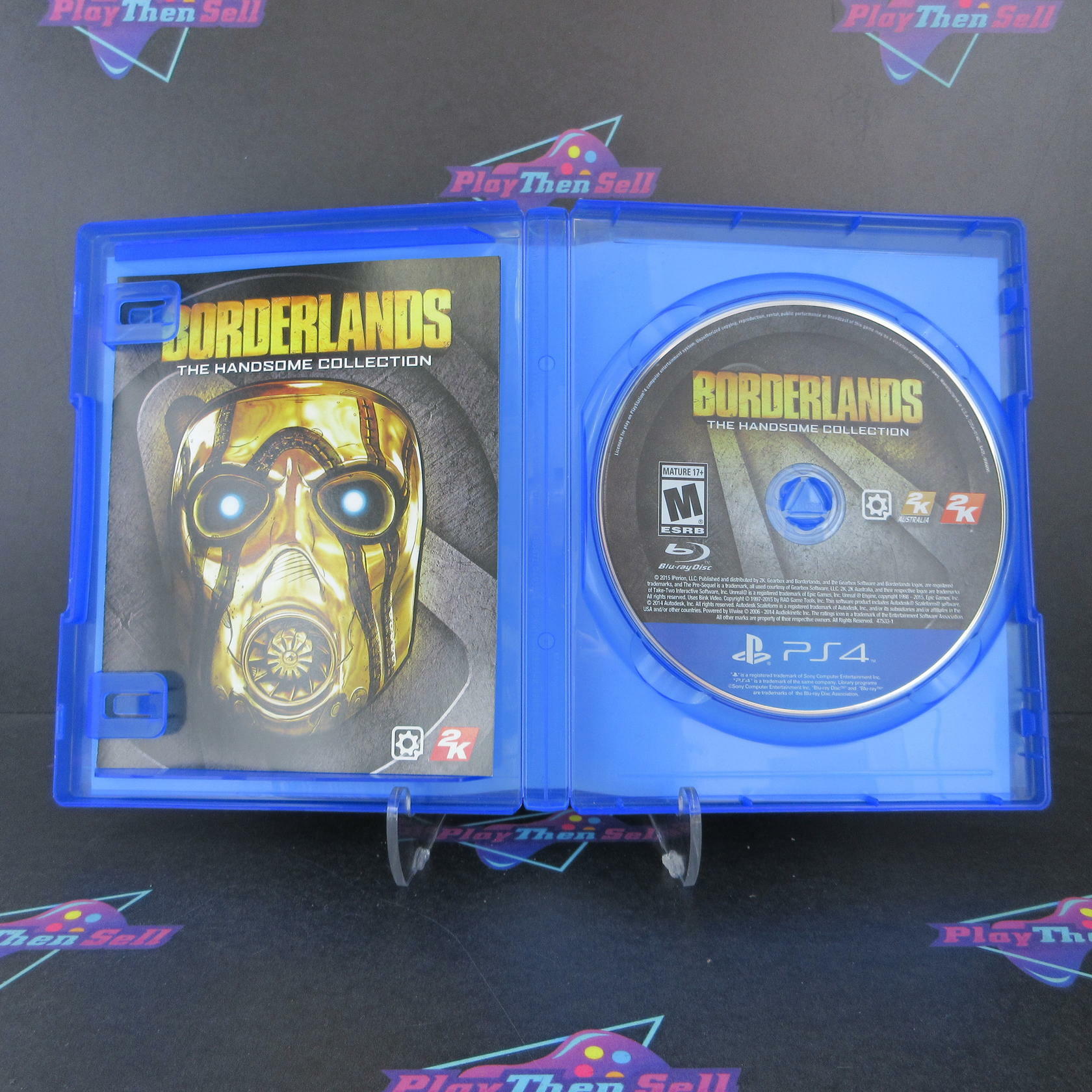 Borderlands The Handsome Collection PS4 PlayStation 4 + Sleeve CIB - Excellent
