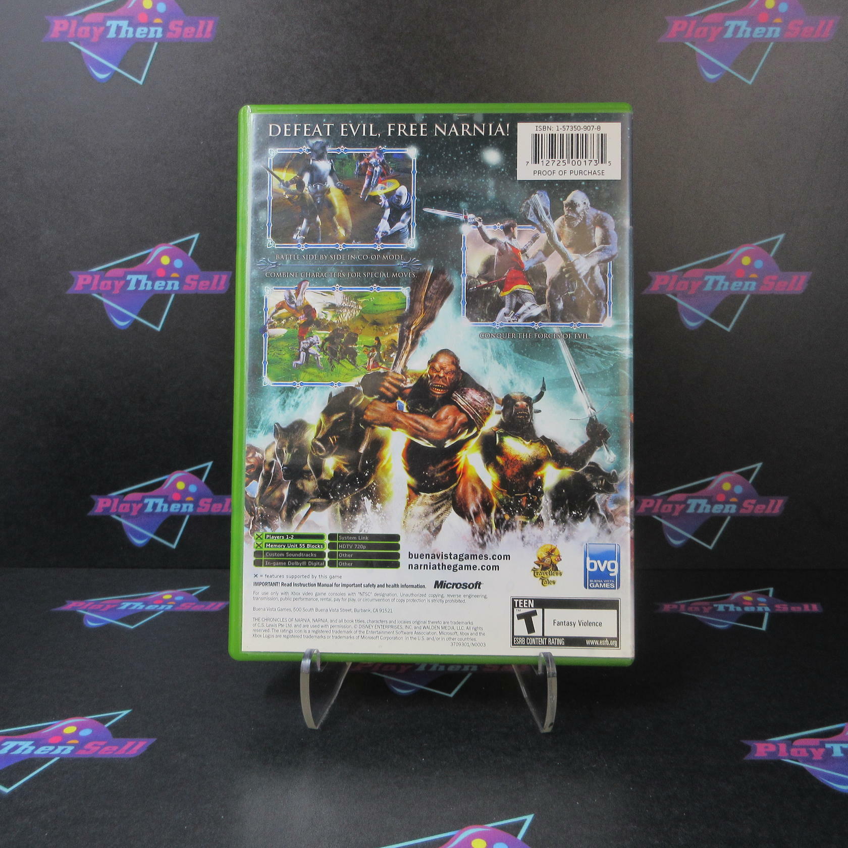 Chronicles of Narnia The Lion The Witch and The Wardrobe Xbox AD + Reg Card - Very Good