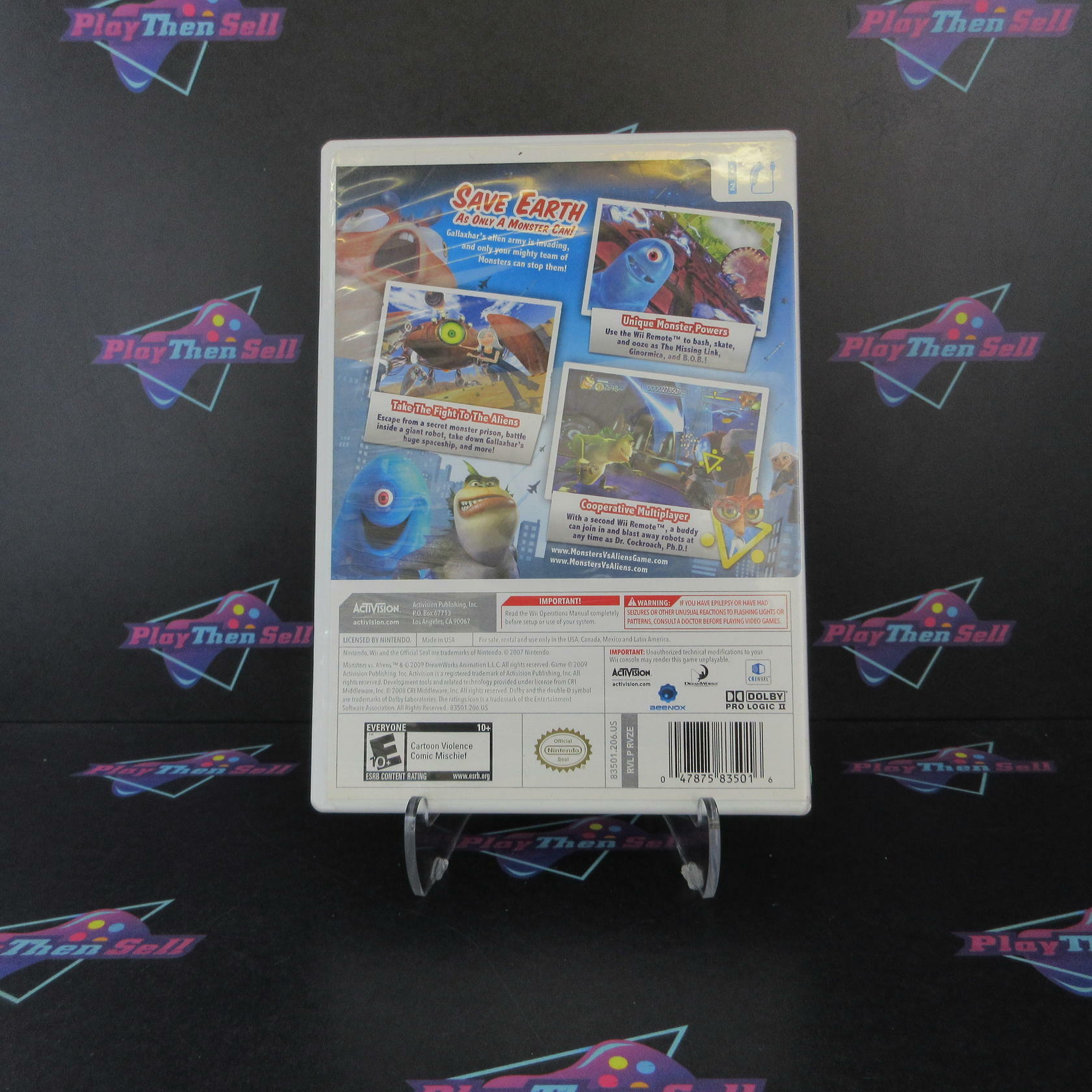 Monsters vs. Aliens Nintendo Wii - Very Good