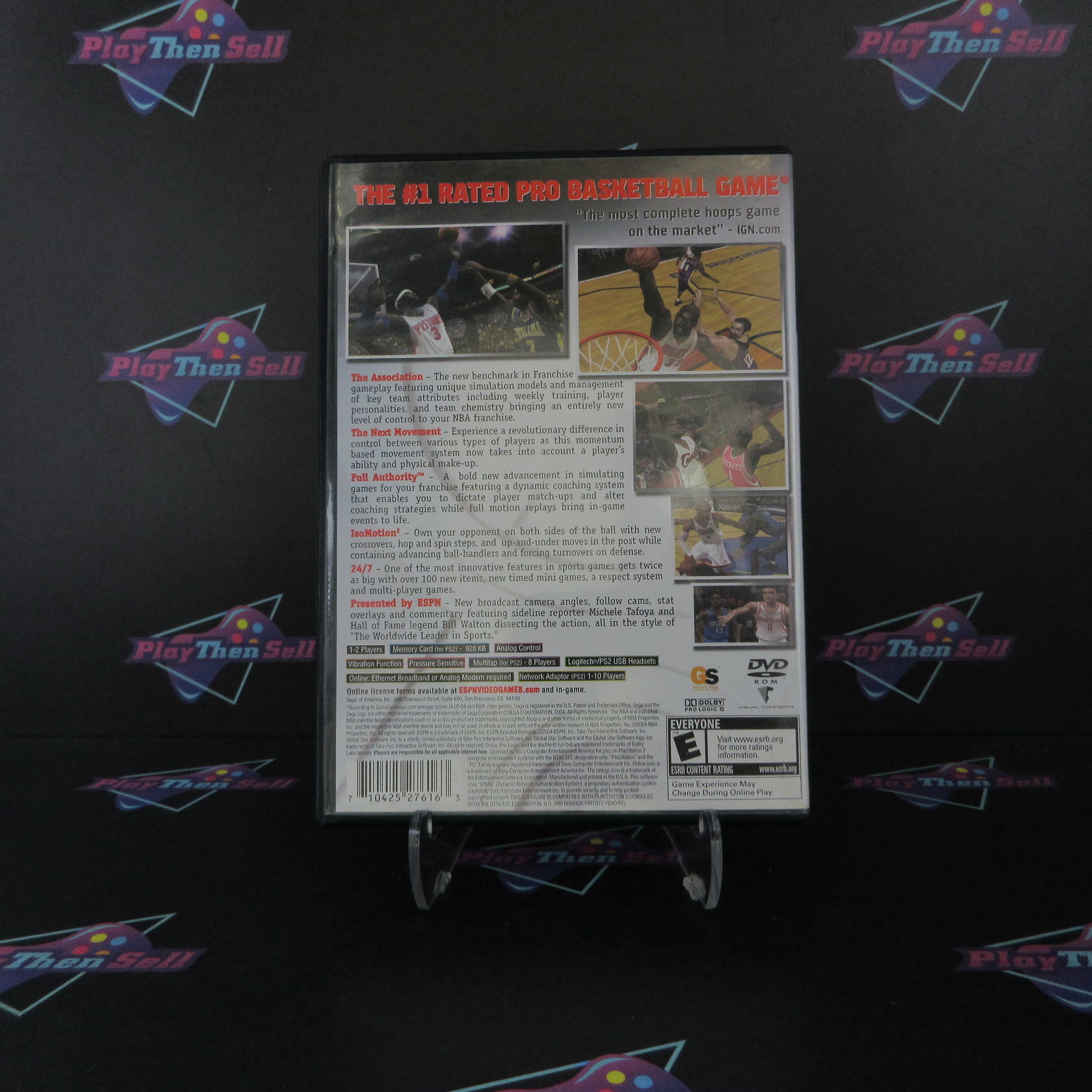 ESPN NBA 2K5 PS2 PlayStation 2 AD/MD Complete CIB - Very Good