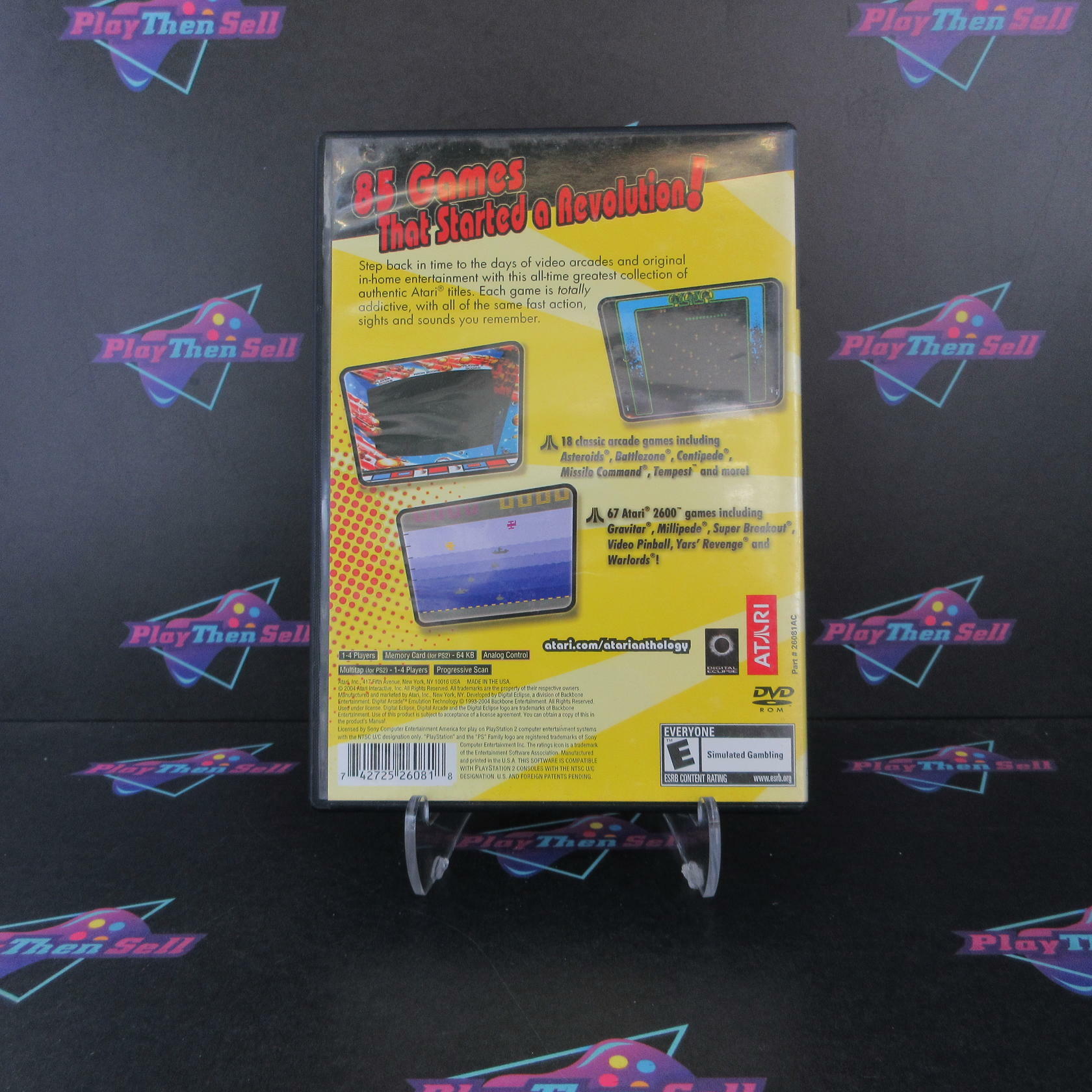 Atari Anthology PS2 PlayStation 2 - Very Good