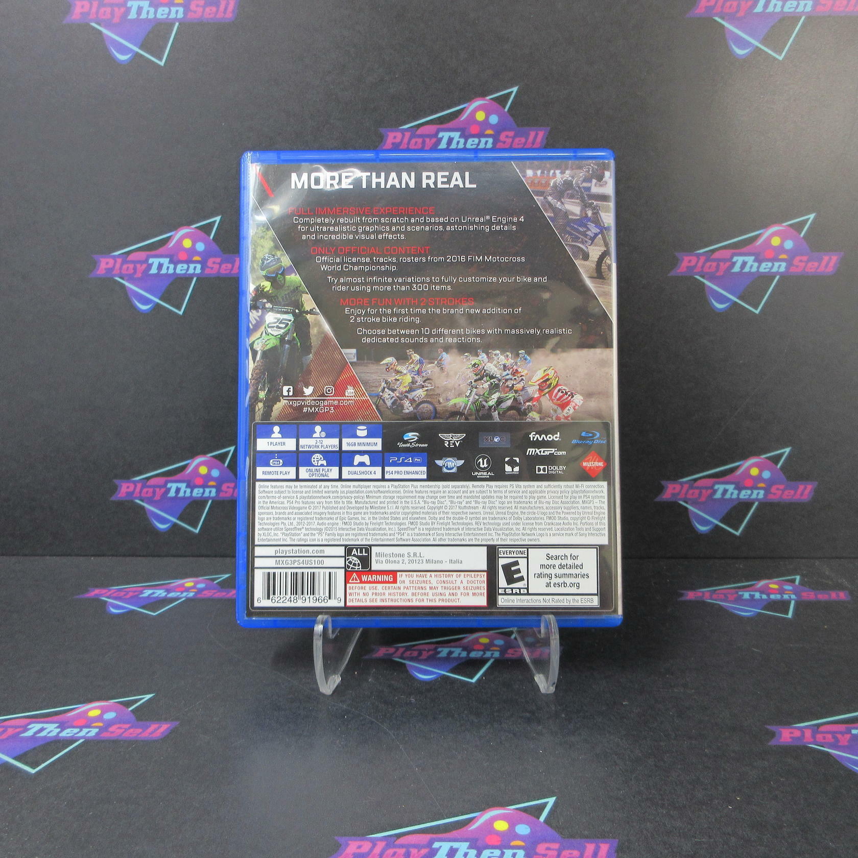 MXGP 3 The Official Motocross VideoGame PS4 PlayStation 4 Complete - Excellent