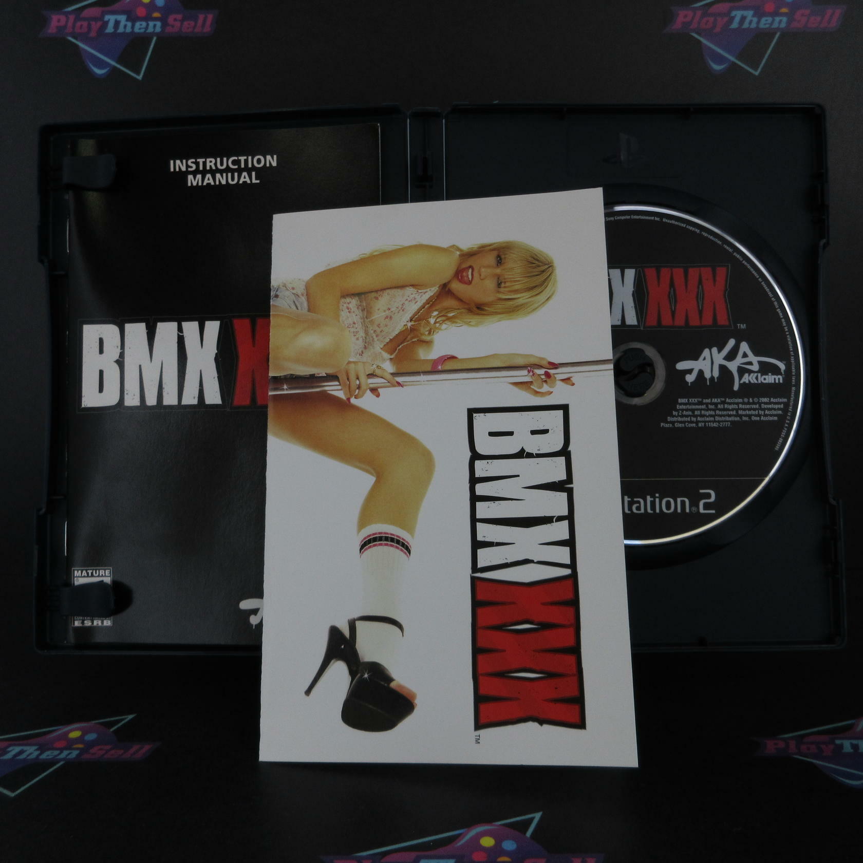 BMX XXX PS2 PlayStation 2 + Poster / Reg Card Complete - Excellent