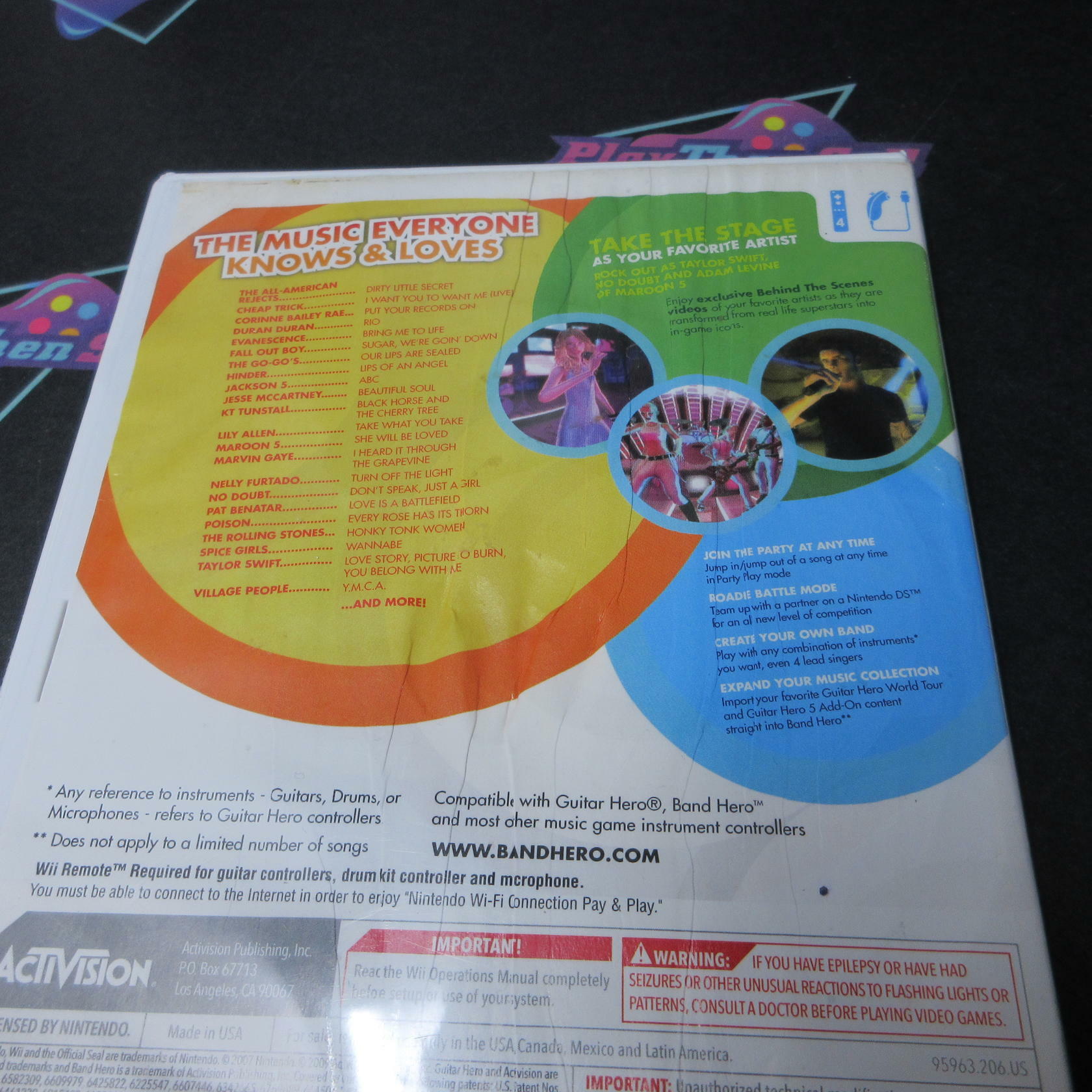 Band Hero Nintendo Wii AD/NM - Very Good