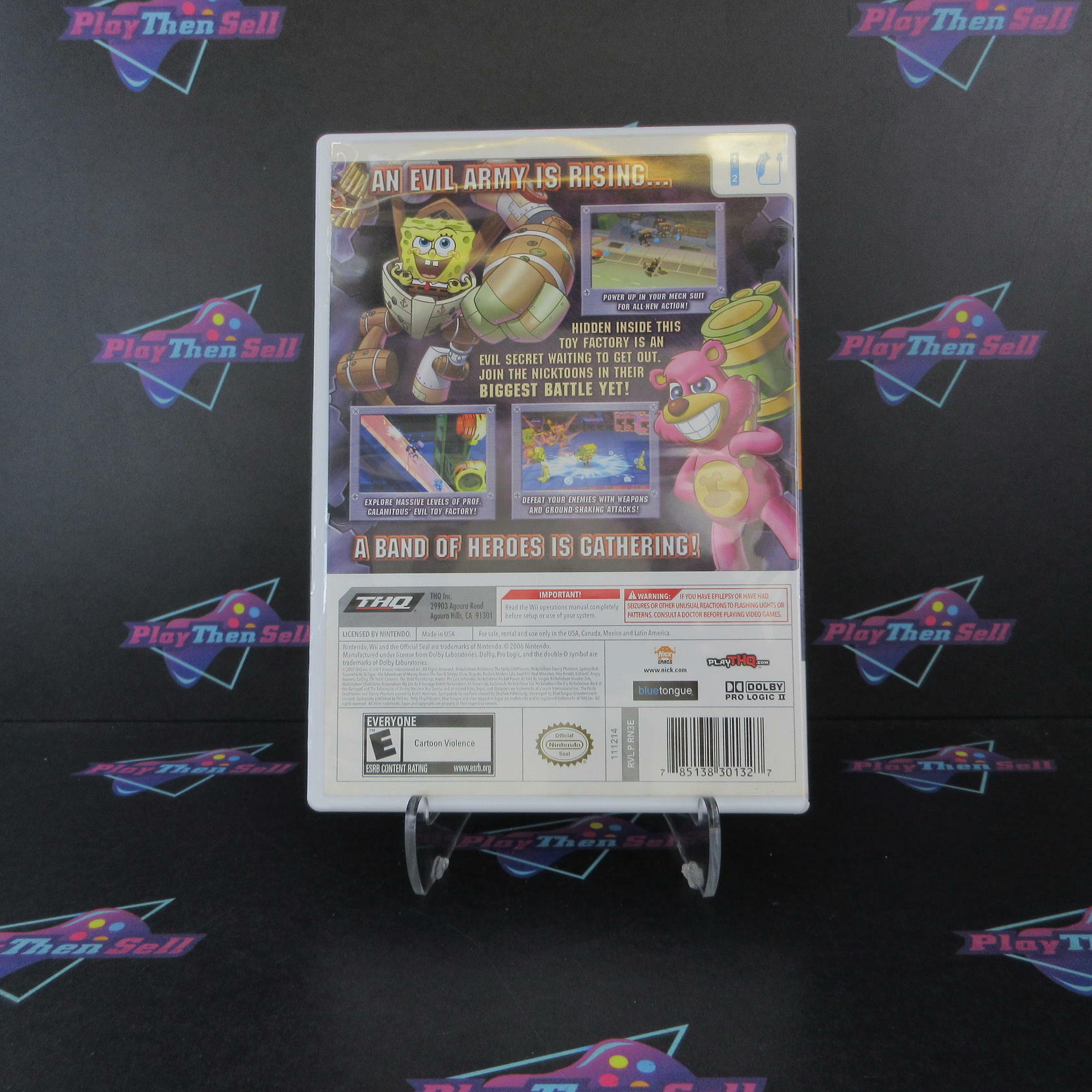 Nicktoons Attack Toybots Nintendo Wii - Very Good