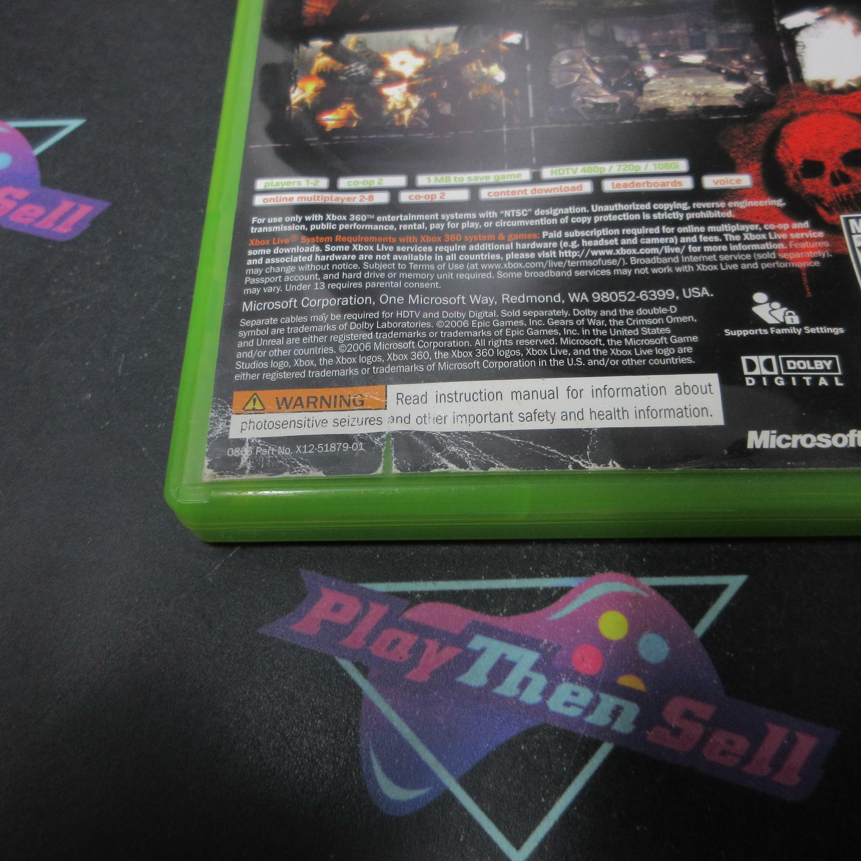 Gears Of War Xbox 360 AD/NM - Very Good