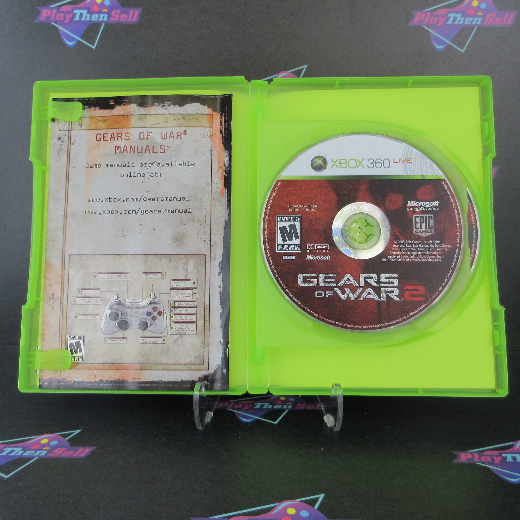 Gears of War Triple Pack Xbox 360 No Insert Complete - Excellent