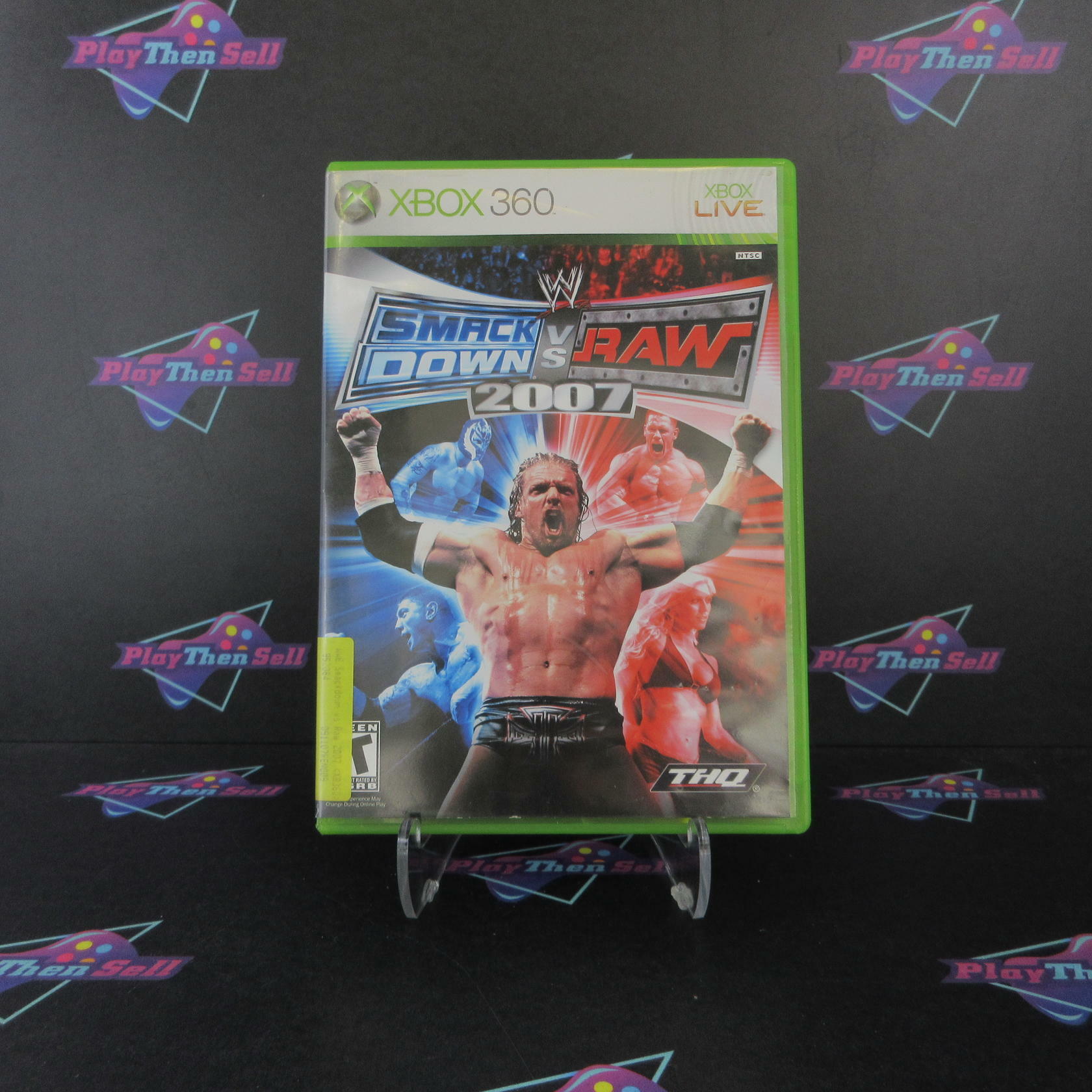 WWE Smackdown vs. Raw 2007 Xbox 360 AD Complete CIB - Very Good