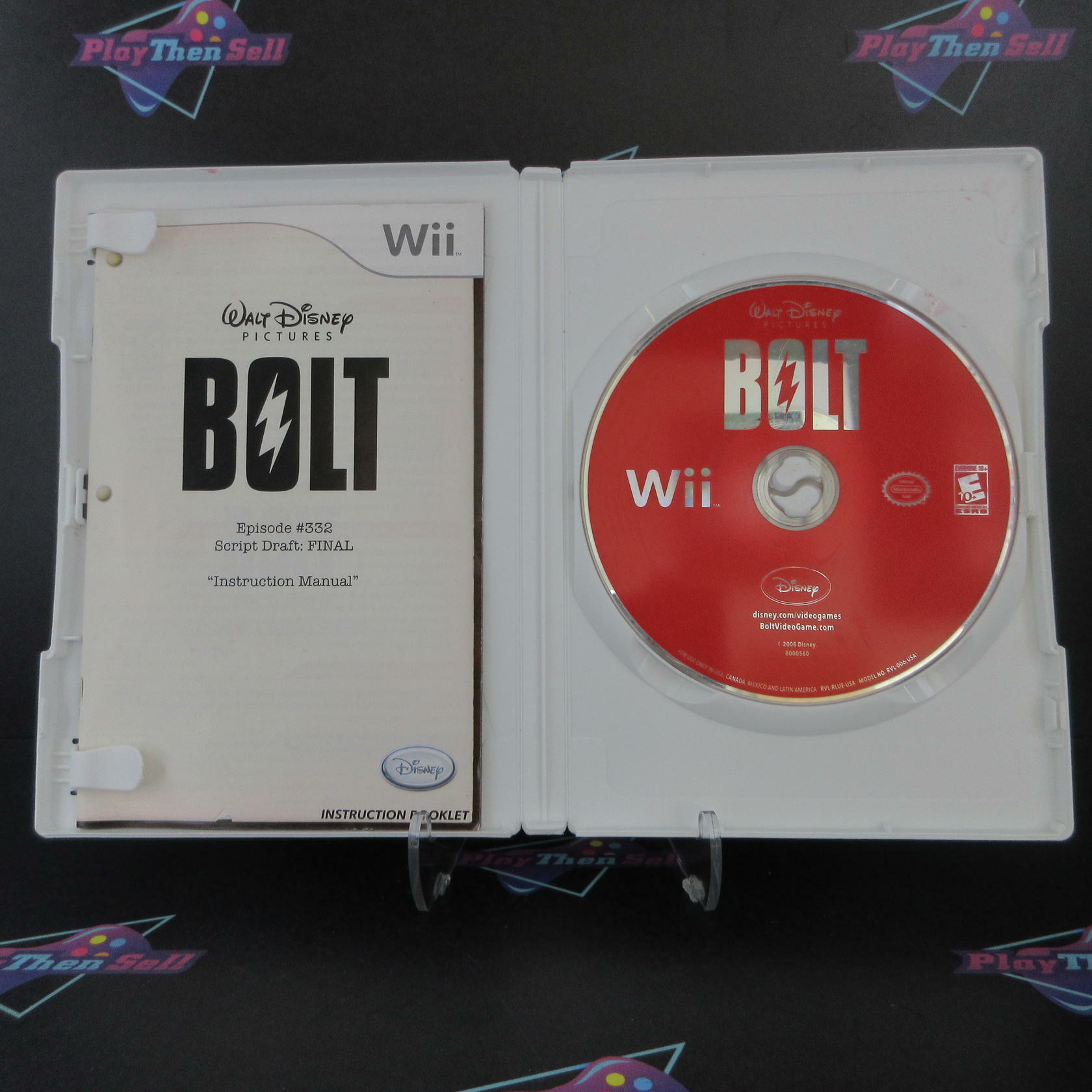 Bolt Nintendo Wii AD Complete CIB - Very Good
