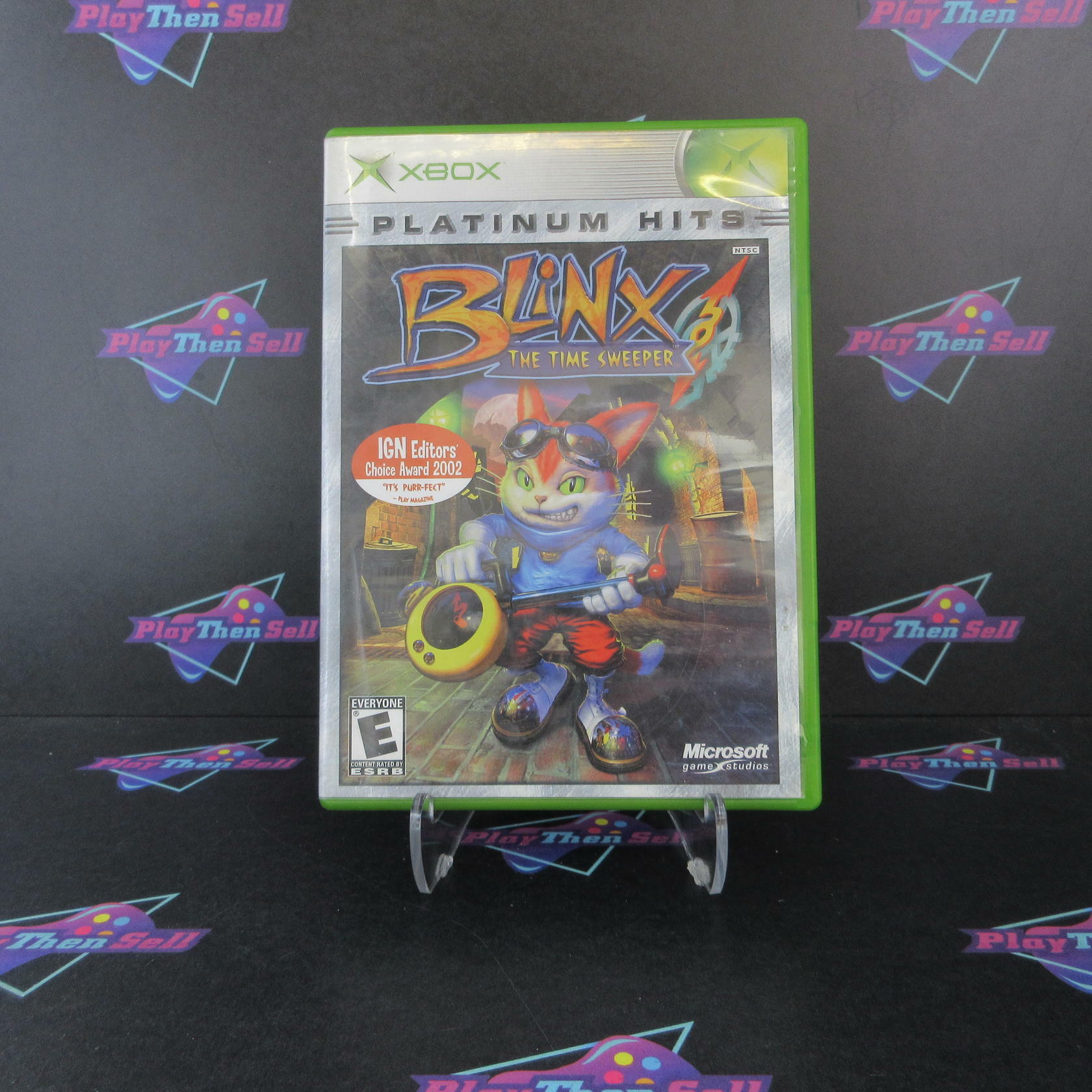Blinx The Time Sweeper Xbox PH MD Complete CIB - Very Good