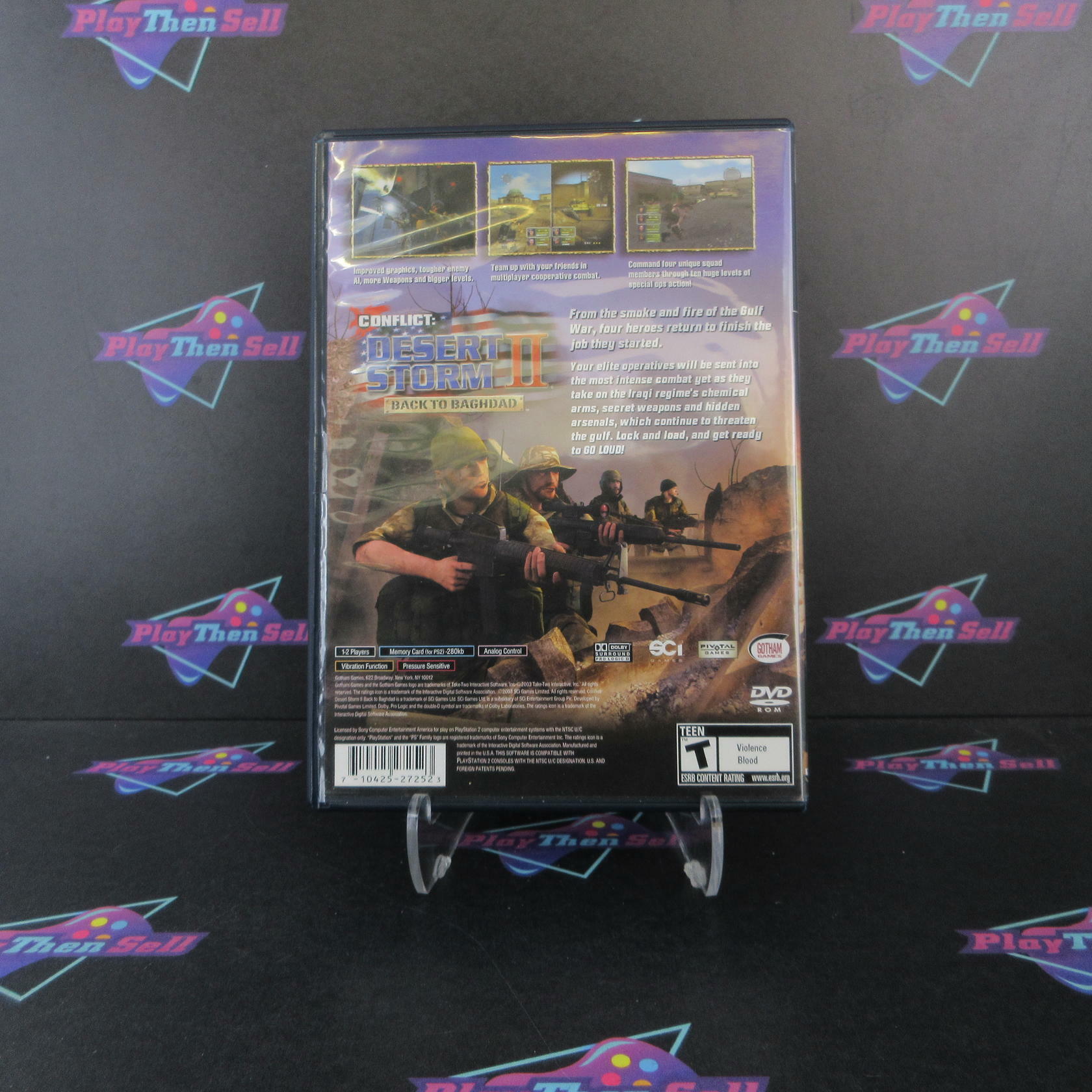 Conflict Desert Storm II Back to Baghdad PS2 PlayStation 2 - Very Good