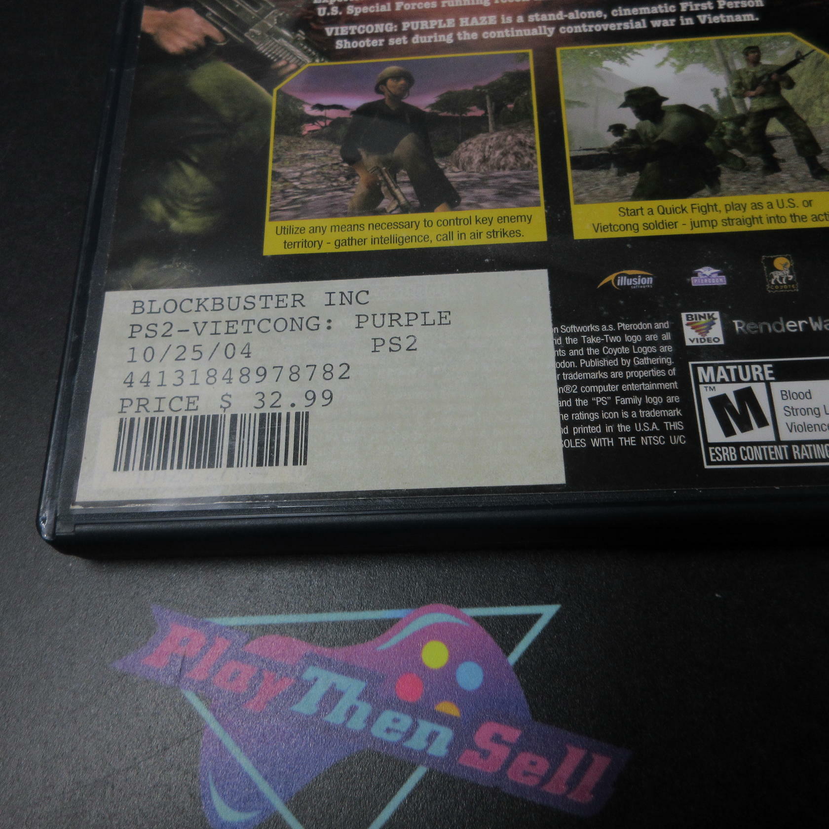 Vietcong Purple Haze PS2 PlayStation 2 AD/MD + Reg Card Complete CIB - Very Good
