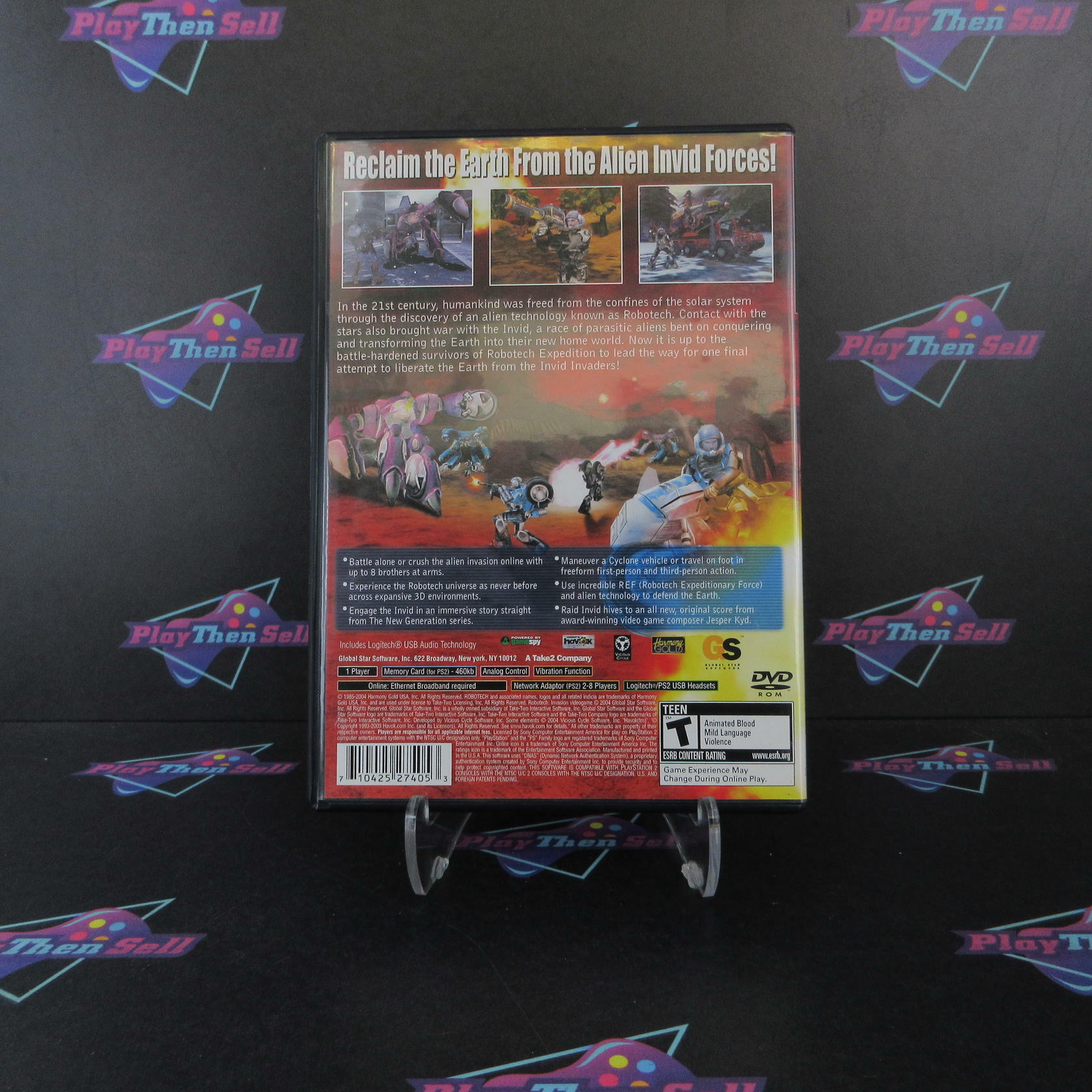 Robotech Invasion PS2 PlayStation 2 - Very Good