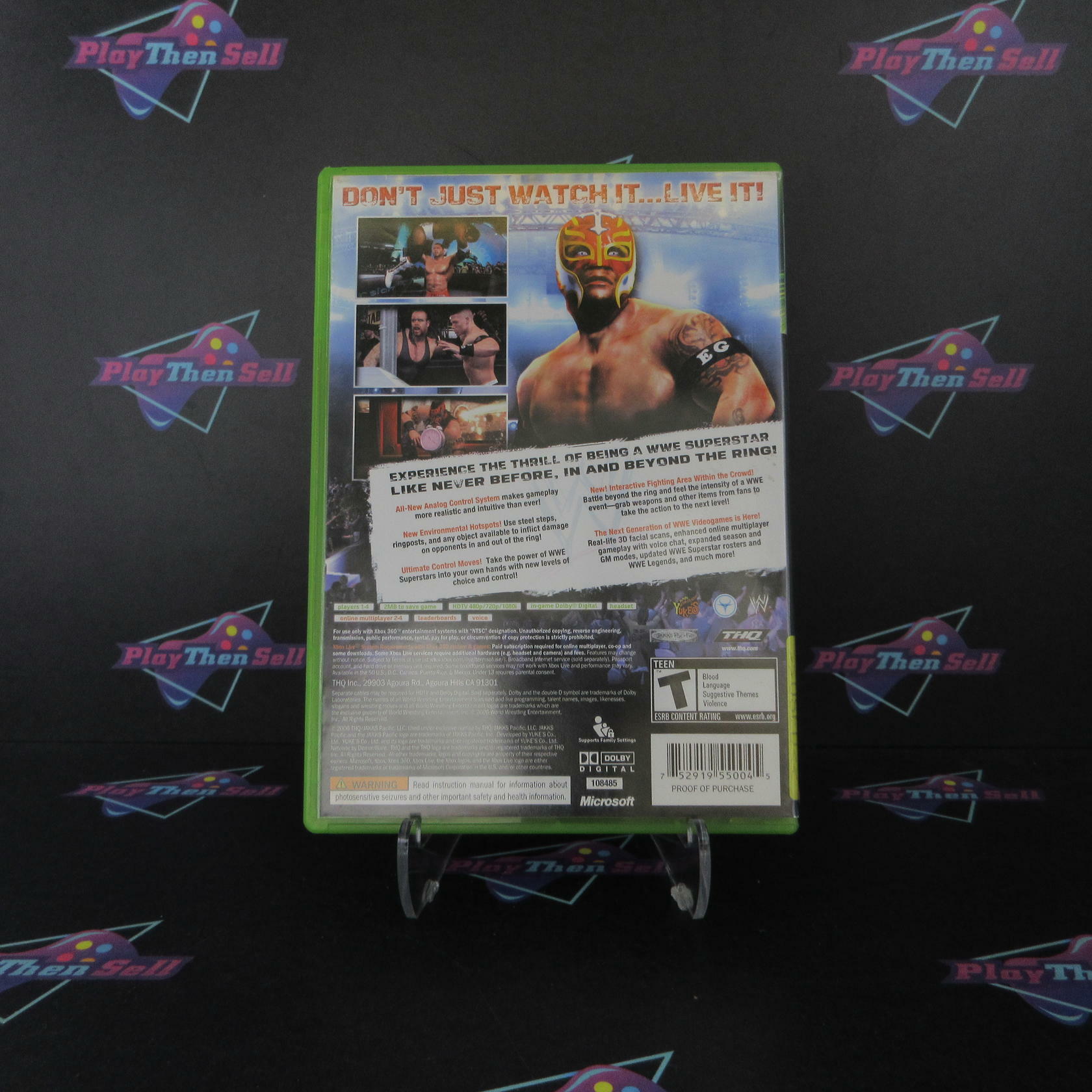 WWE Smackdown vs. Raw 2007 Xbox 360 AD Complete CIB - Very Good