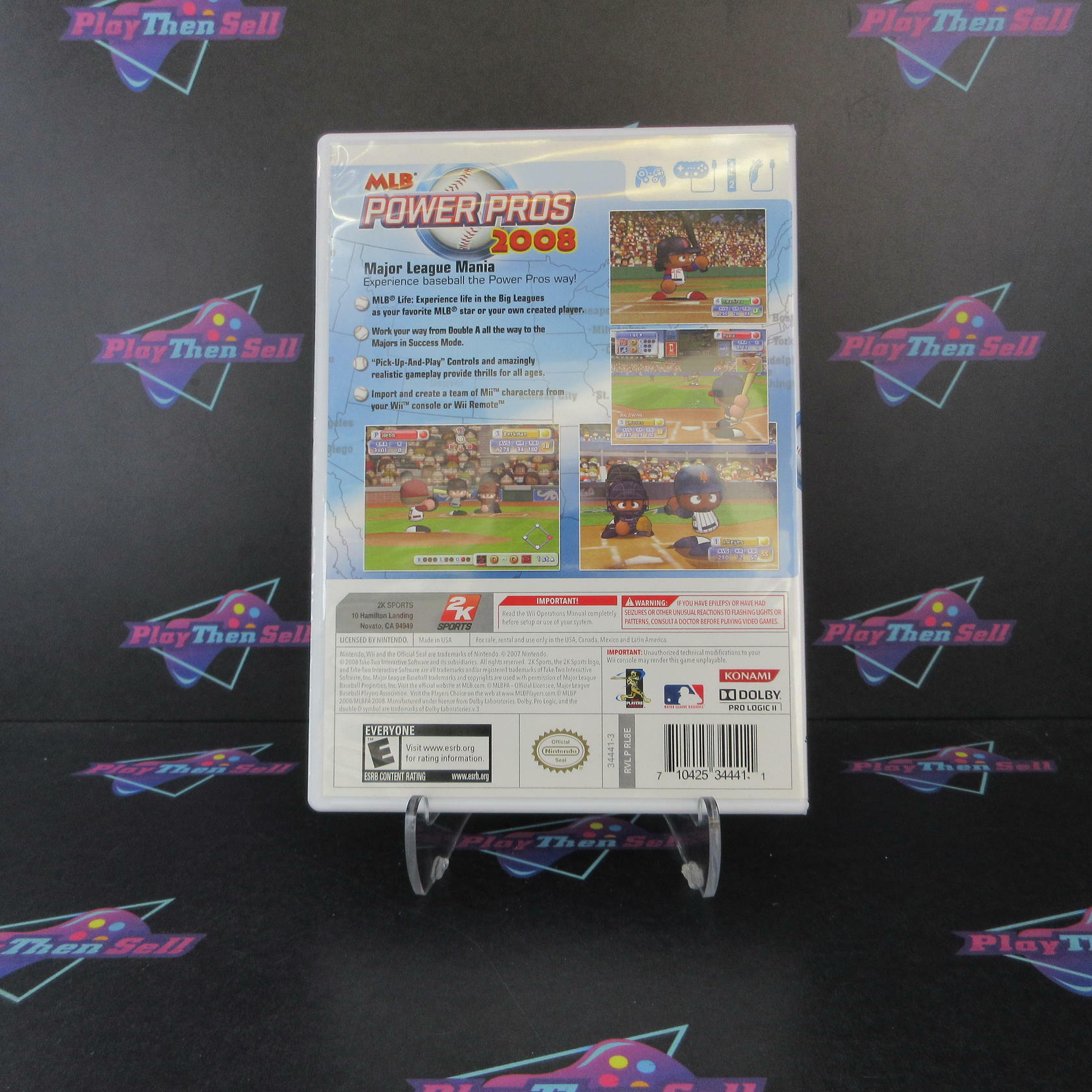 MLB Power Pros 2008 Nintendo Wii - Very Good