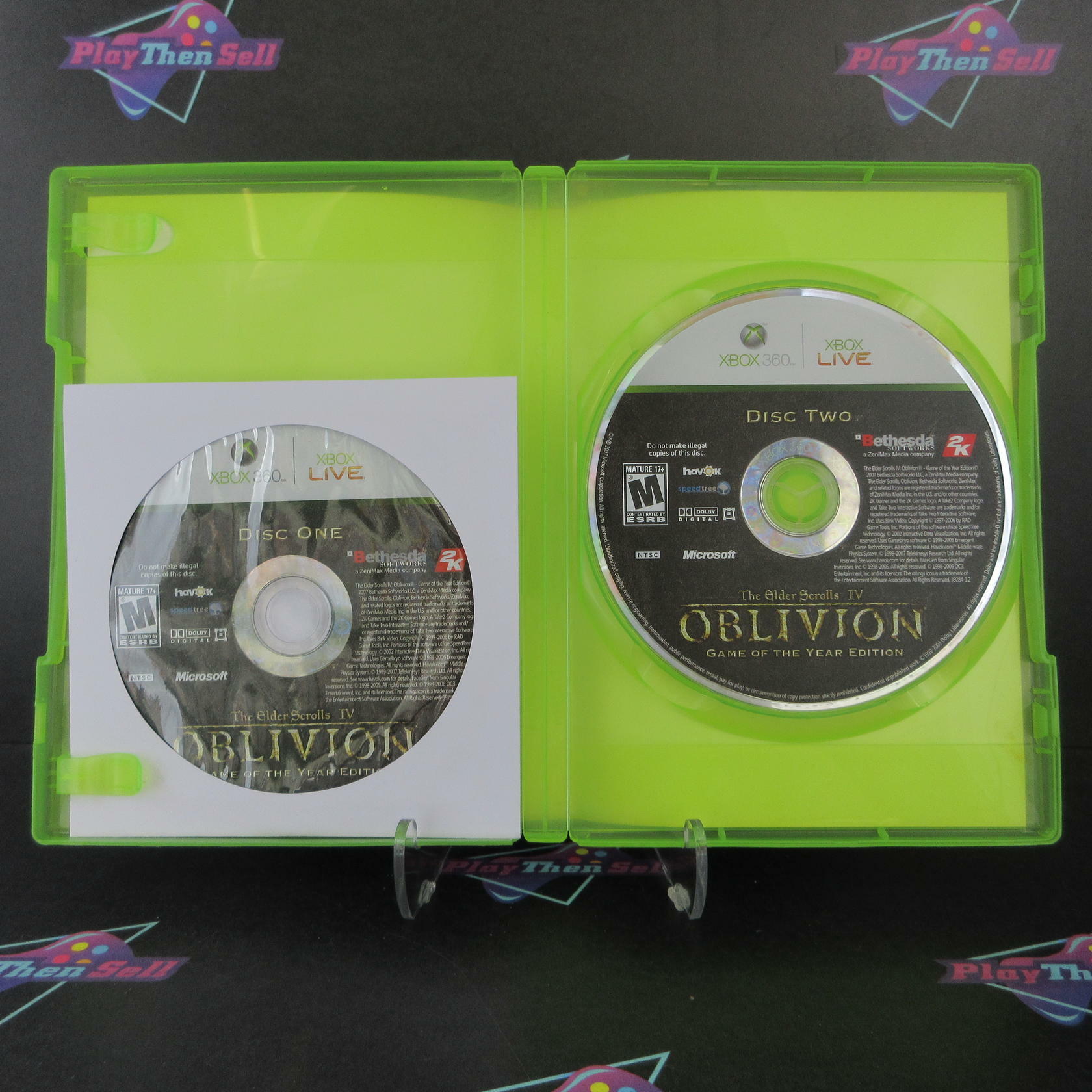 The Elder Scrolls IV Oblivion GOTY Edition Xbox 360 AD/NM - Very Good