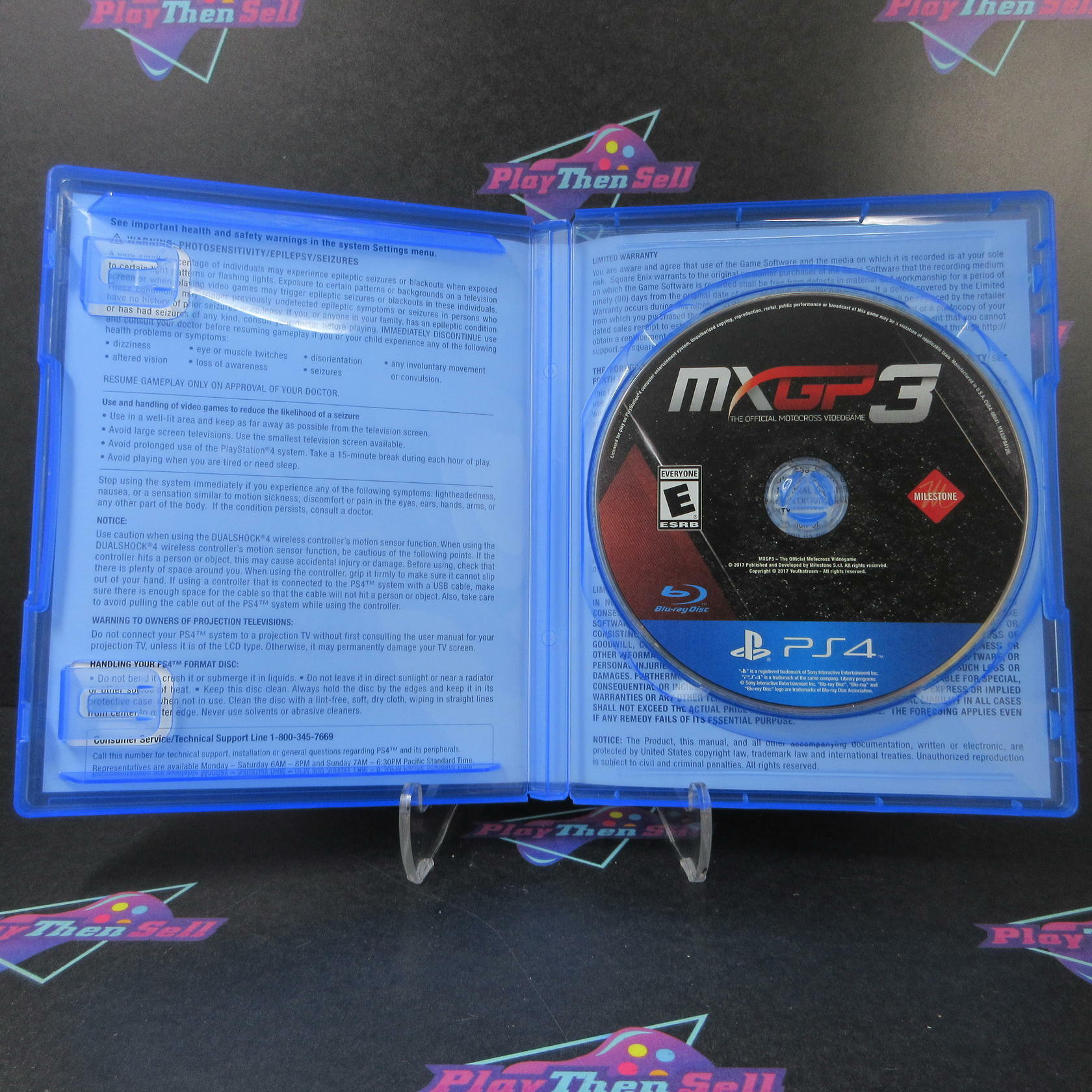 MXGP 3 The Official Motocross VideoGame PS4 PlayStation 4 Complete - Excellent