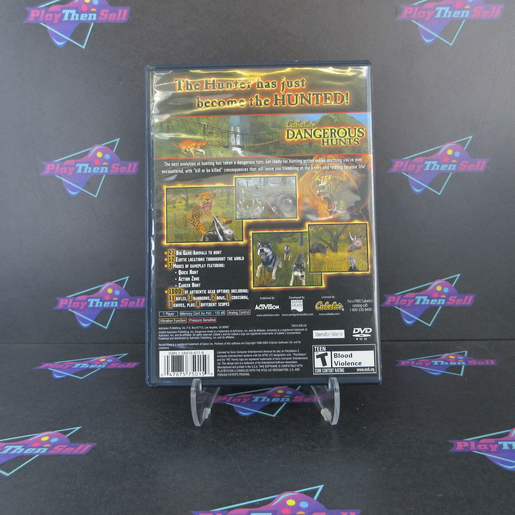 Cabela's Dangerous Hunts PS2 PlayStation 2 + Reg Card Complete - Excellent