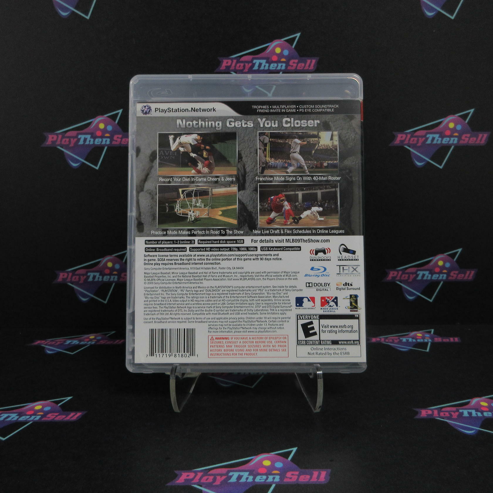 MLB 09 The Show PS3 PlayStation 3 + Reg Card Complete - Excellent