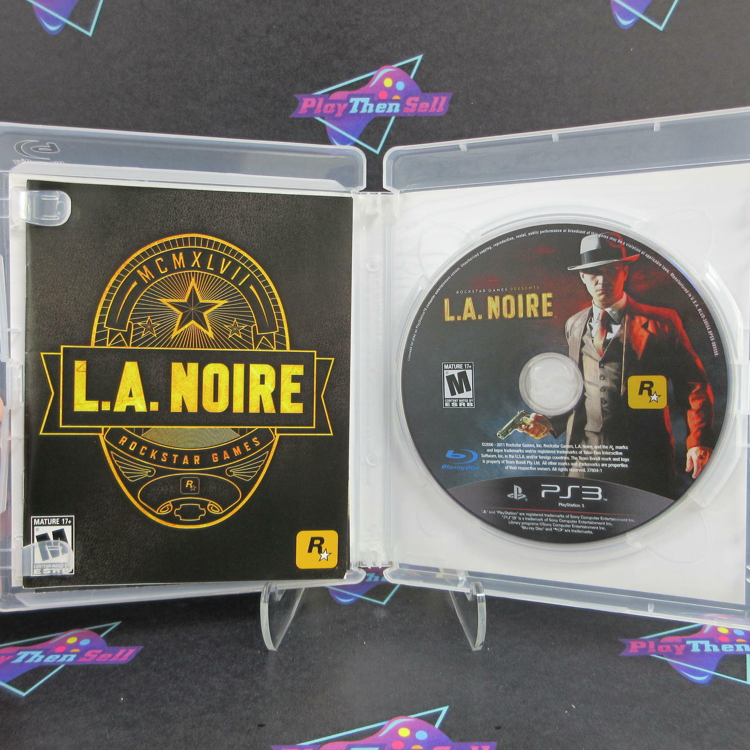 L.A. Noire PS3 PlayStation 3 + Badge Pursuit Challenge Complete - Excellent