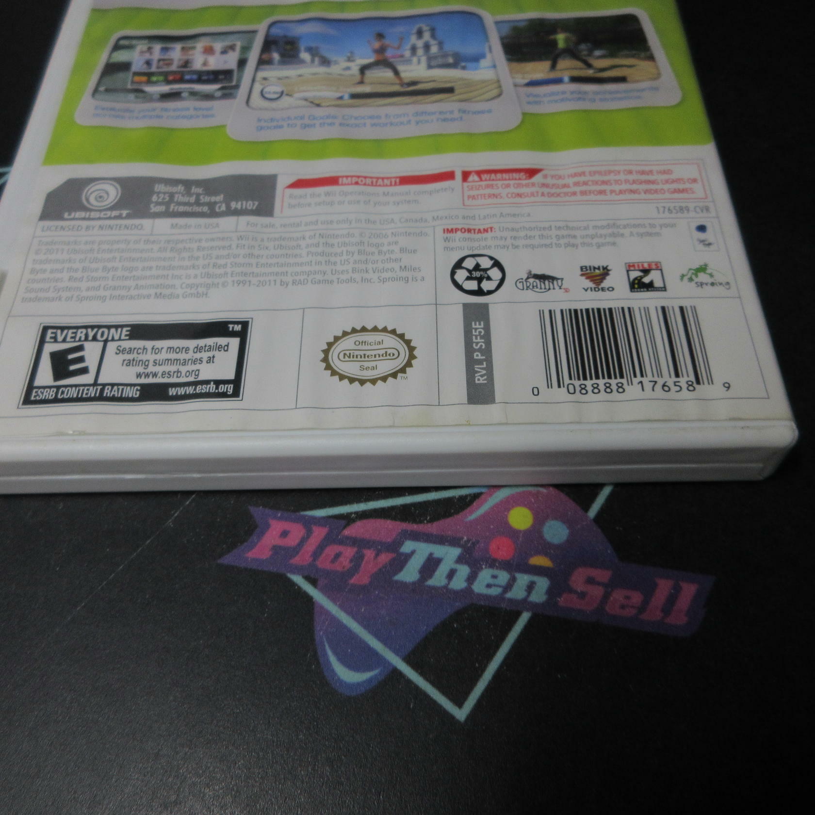 Fit in Six Nintendo Wii AD Complete CIB - Very Good