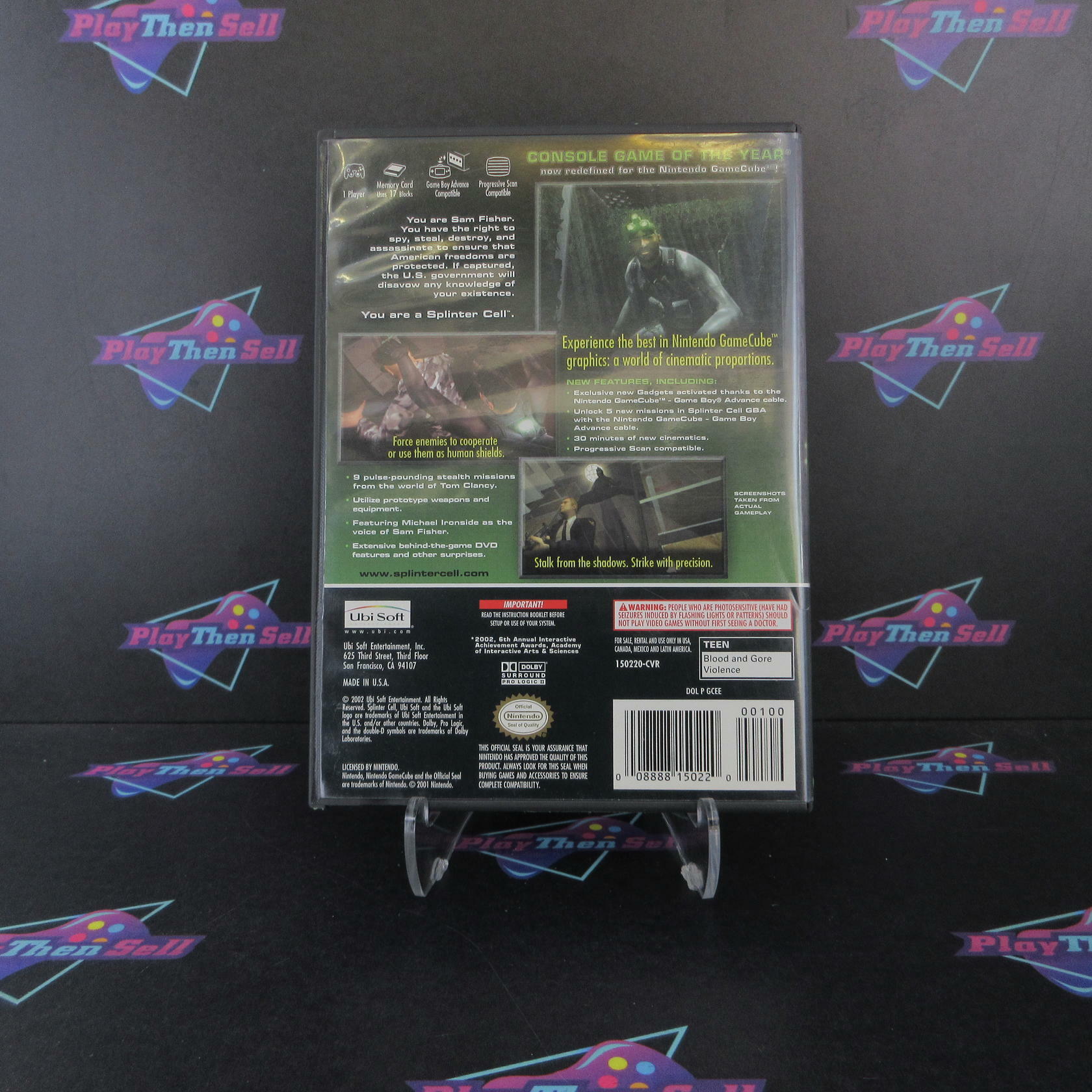 Tom Clancy's Splinter Cell Nintendo Gamecube - Very Good