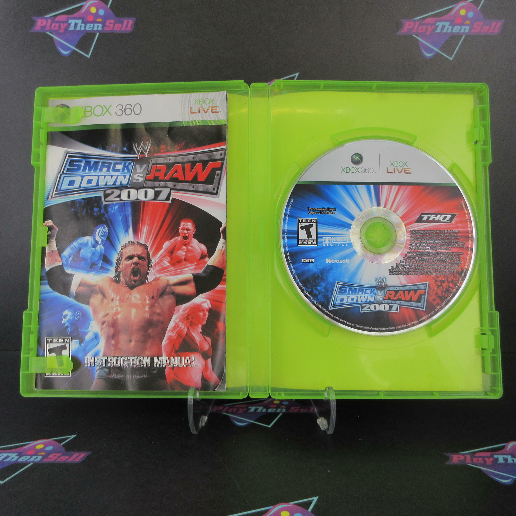WWE Smackdown vs. Raw 2007 Xbox 360 AD Complete CIB - Very Good