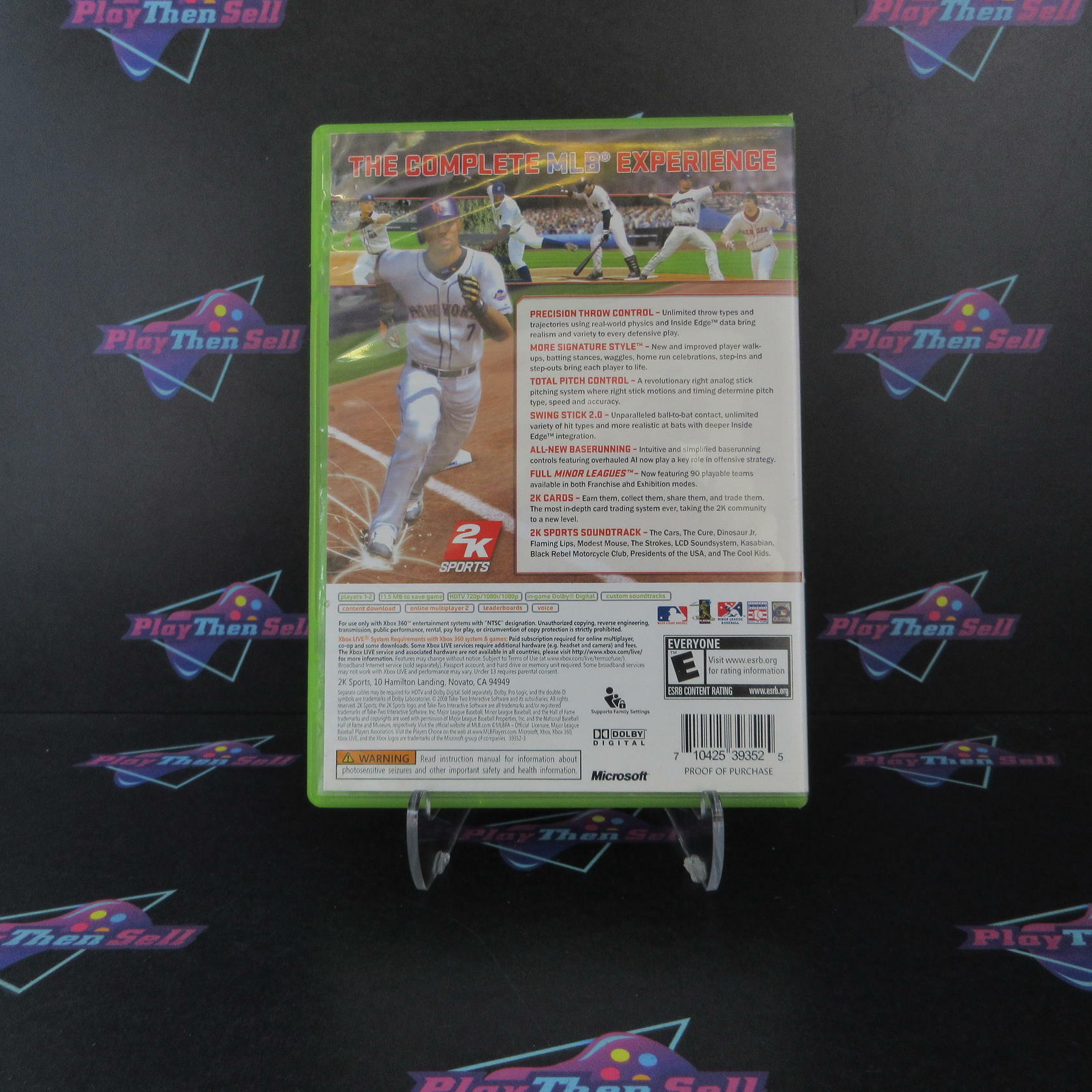 Major League Baseball 2K8 Xbox 360 AD Complete CIB - Very Good