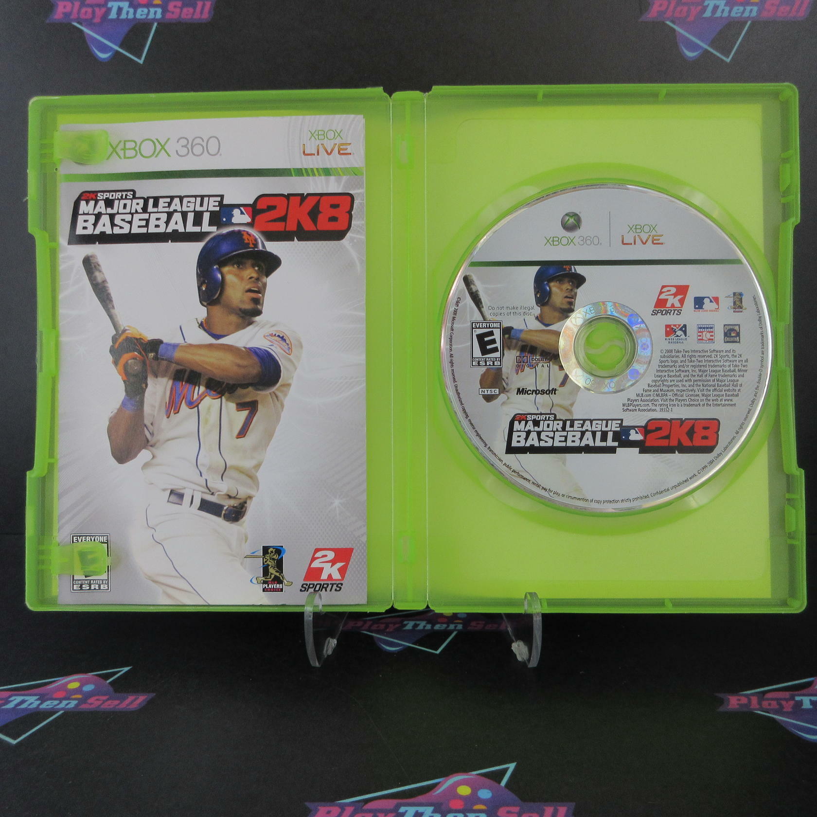 Major League Baseball 2K8 Xbox 360 AD Complete CIB - Very Good