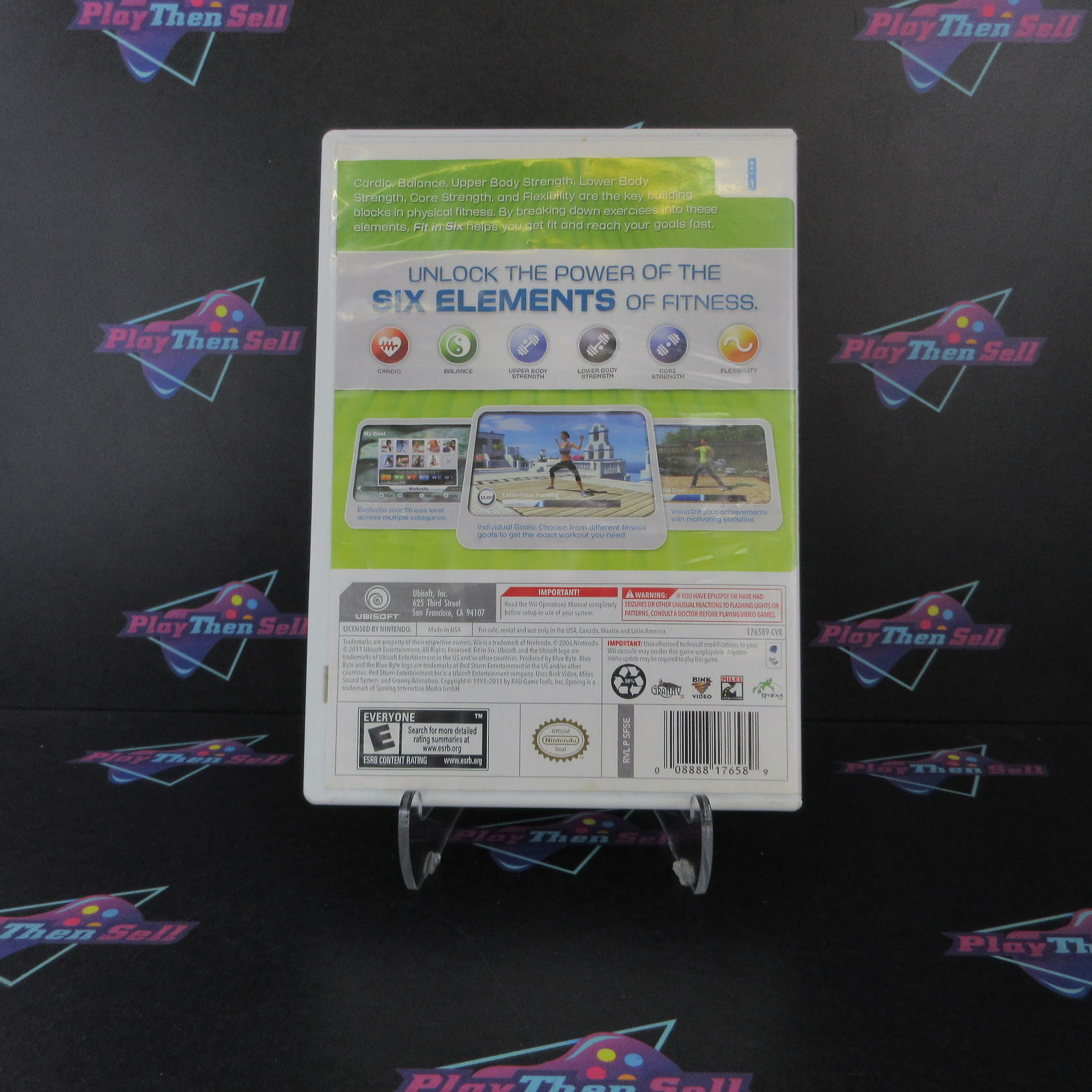 Fit in Six Nintendo Wii AD Complete CIB - Very Good
