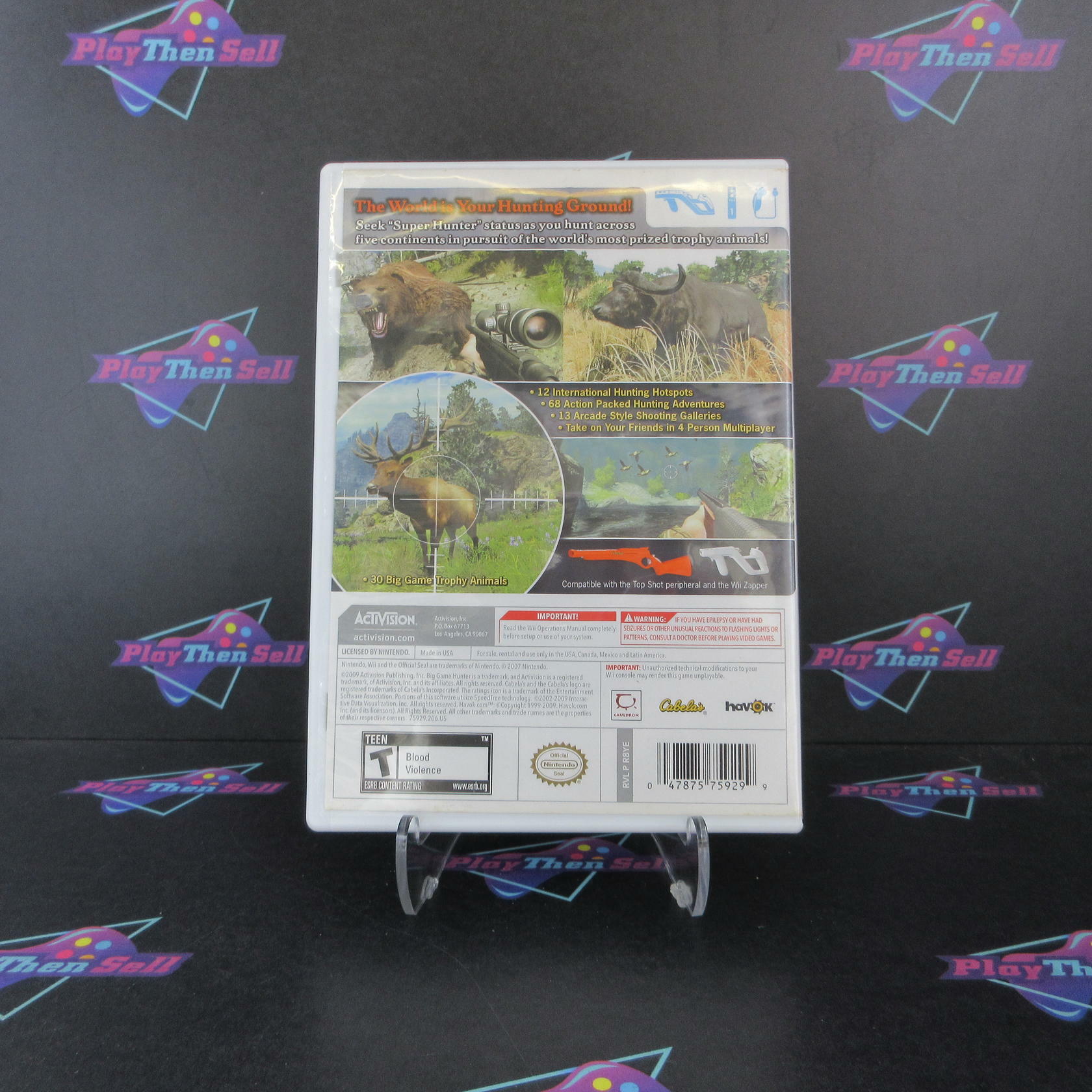 Cabela's Big Game Hunter 2010 Nintendo Wii AD/NM - Very Good