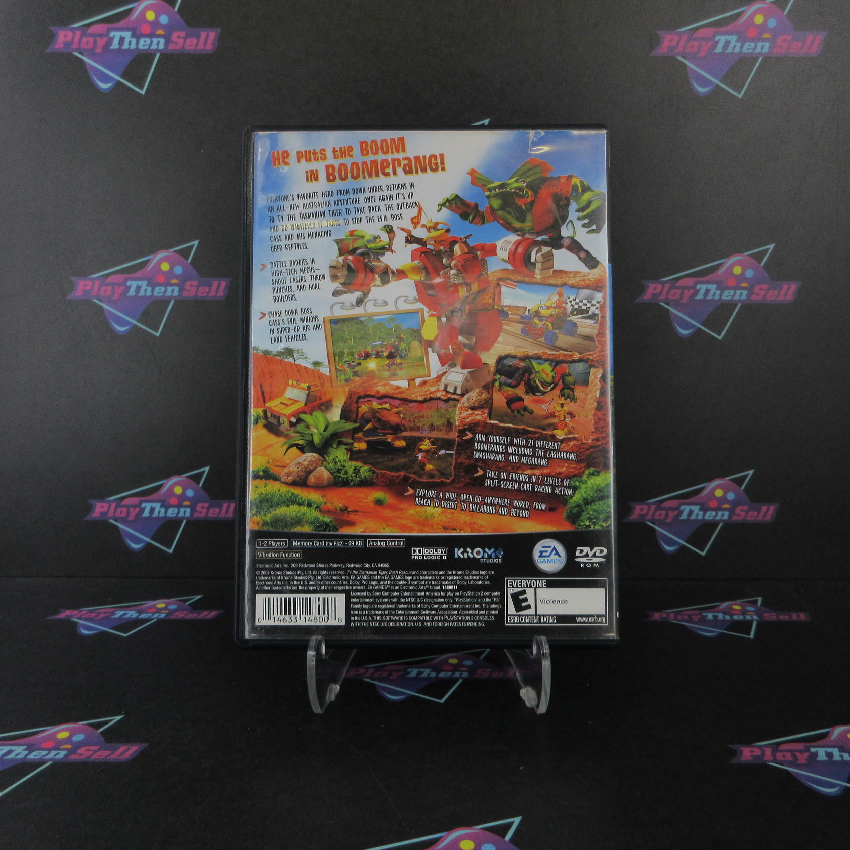 Ty the Tasmanian Tiger 2 Bush Rescue PS2 PlayStation 2 AD Complete CIB - Very Good