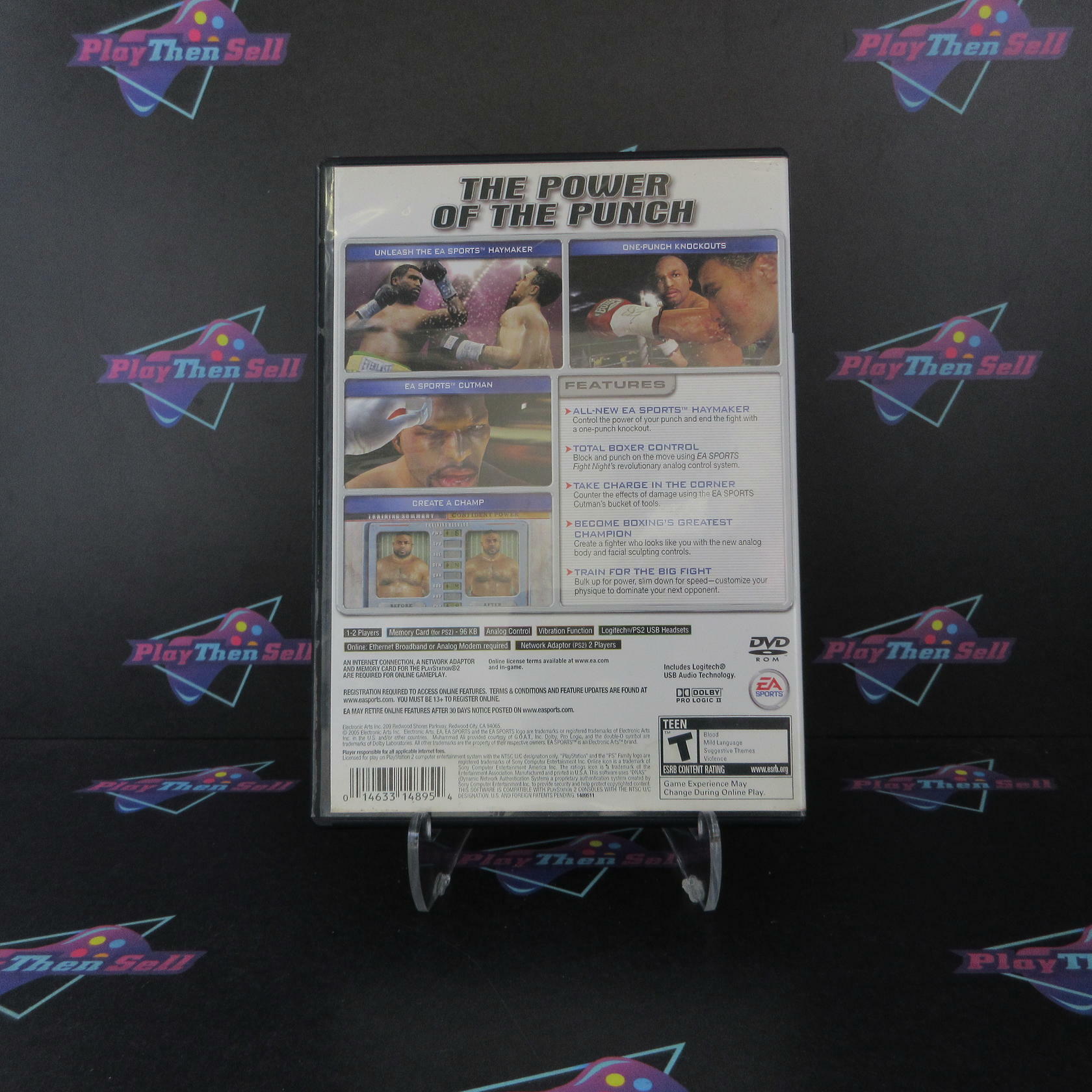Fight Night Round 2 PS2 PlayStation 2 AD/NM - Very Good