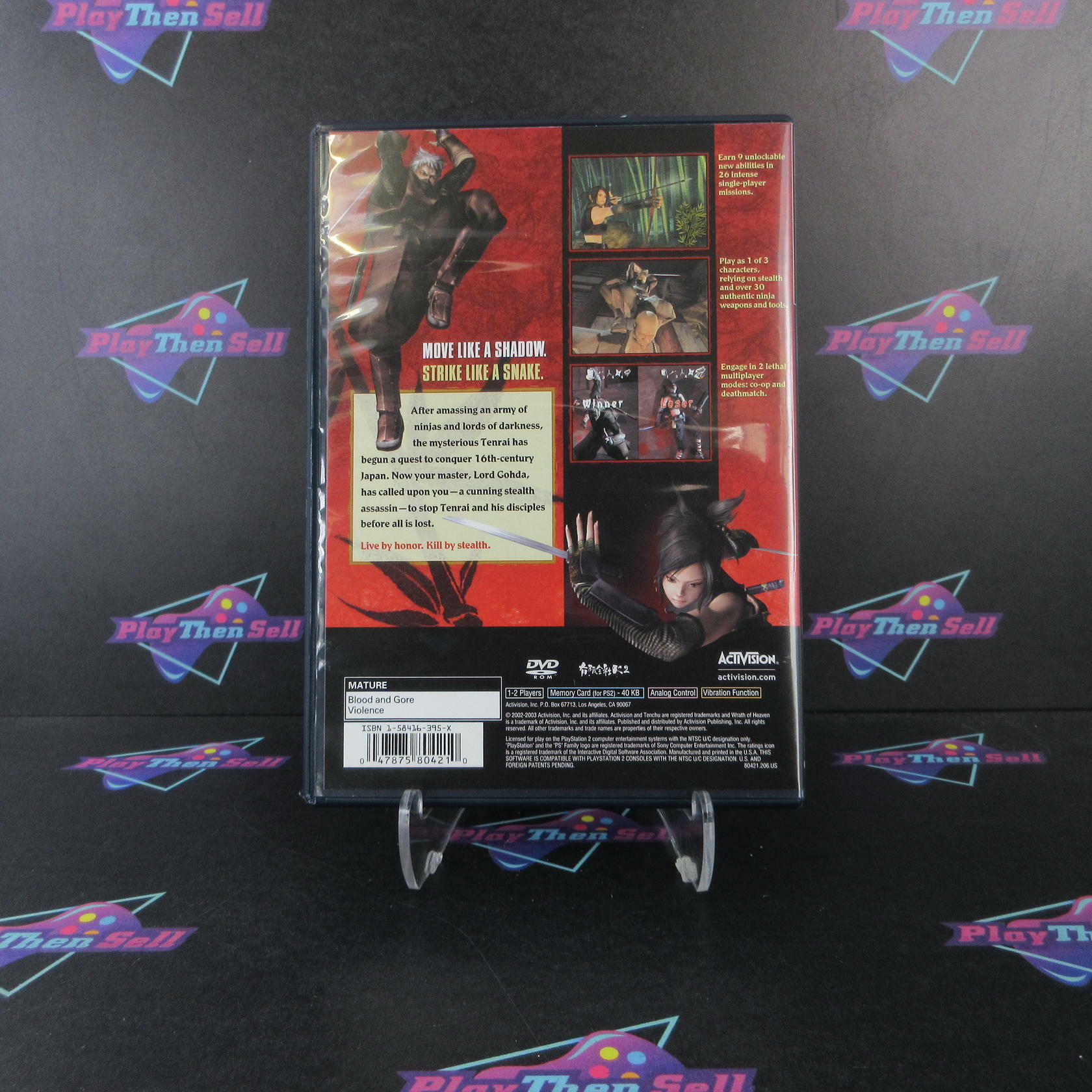 Tenchu Wrath of Heaven PS2 PlayStation 2 + Reg Card Complete - Excellent