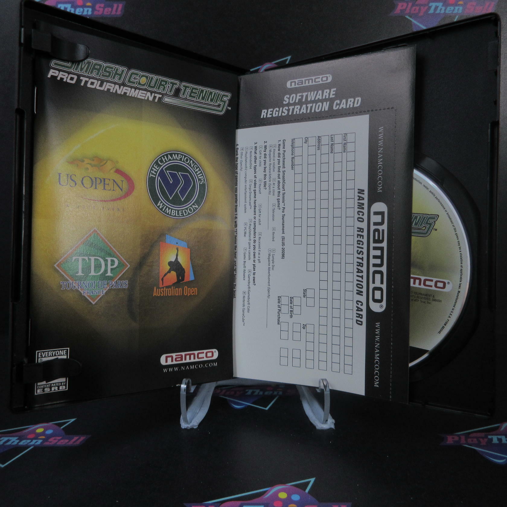 Smash Court Tennis Pro Tournament PS2 PlayStation 2 + Reg Card CIB - Excellent