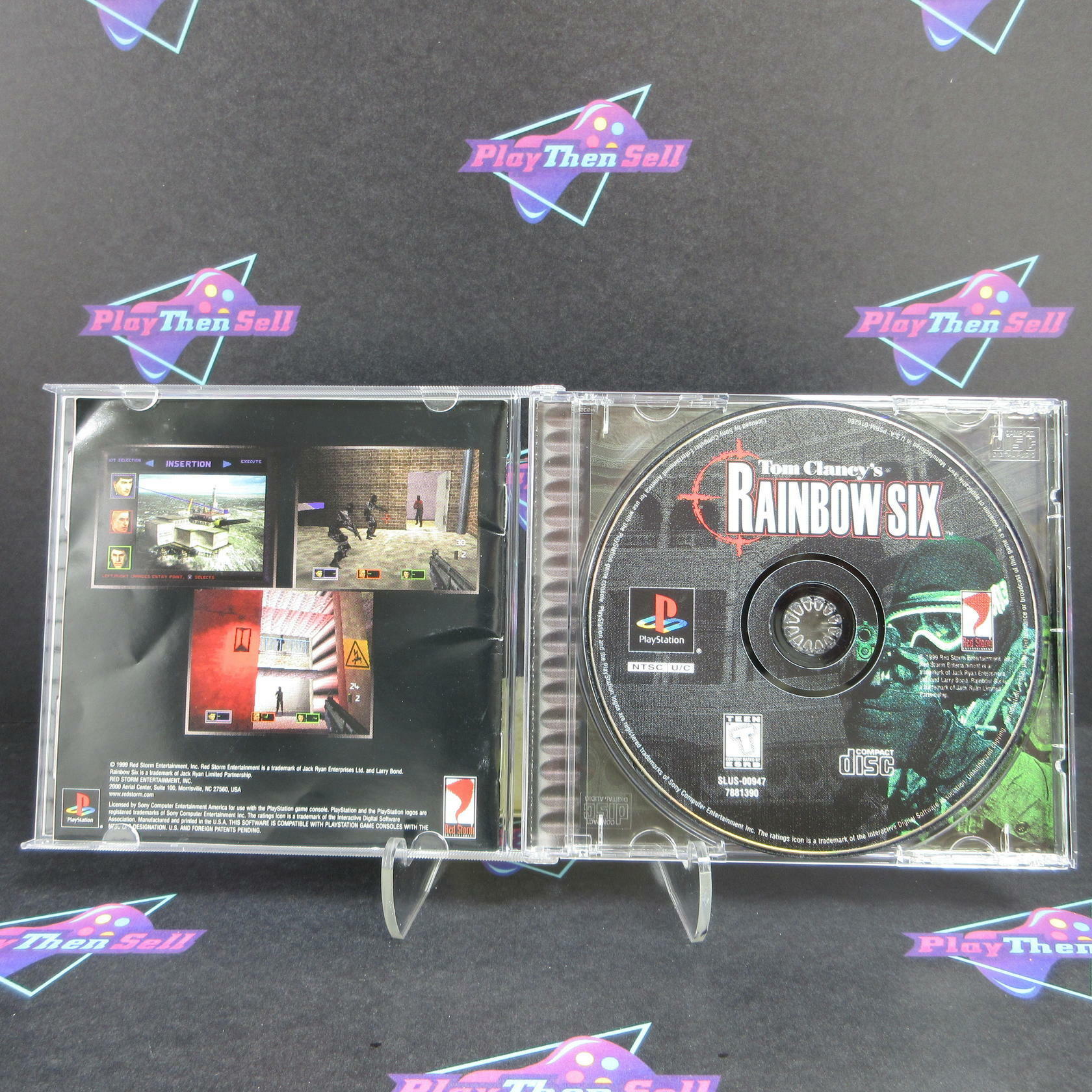 Tom Clancys Rainbow Six PS1 PlayStation 1 + Reg Card Complete - Excellent