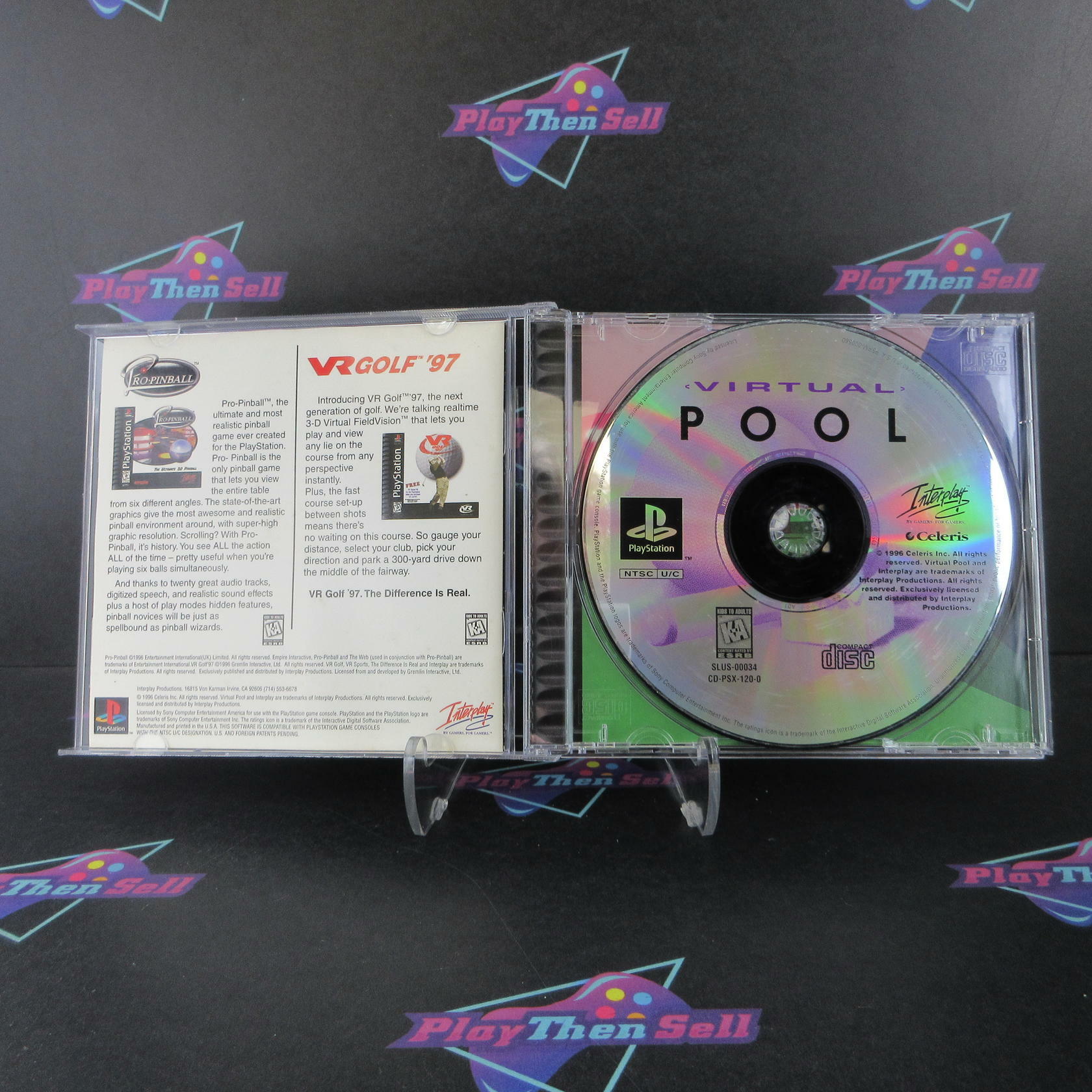 Virtual Pool PS1 PlayStation 1 + Reg Card Complete - Excellent