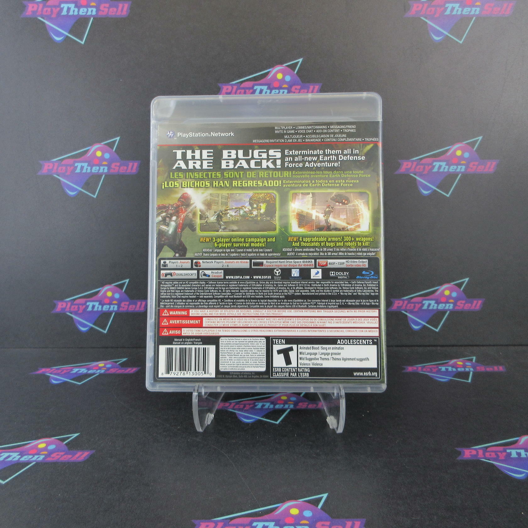 Earth Defense Force Insect Armageddon PS3 PlayStation 3 Complete - Excellent