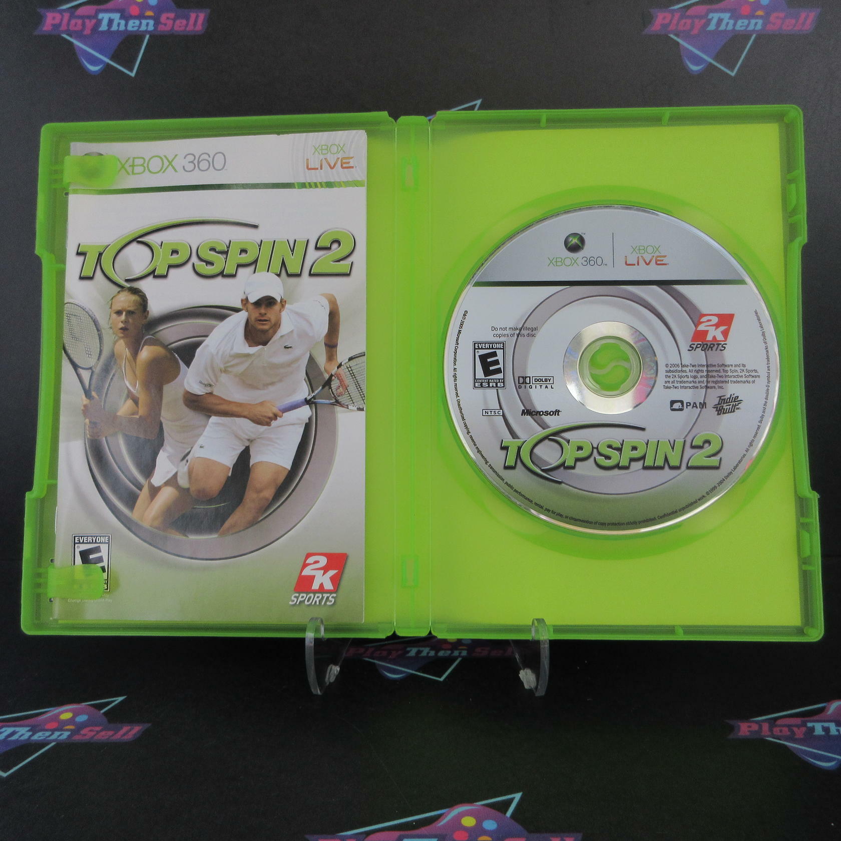 Top Spin 2 Xbox 360 + Reg Card Complete - Excellent