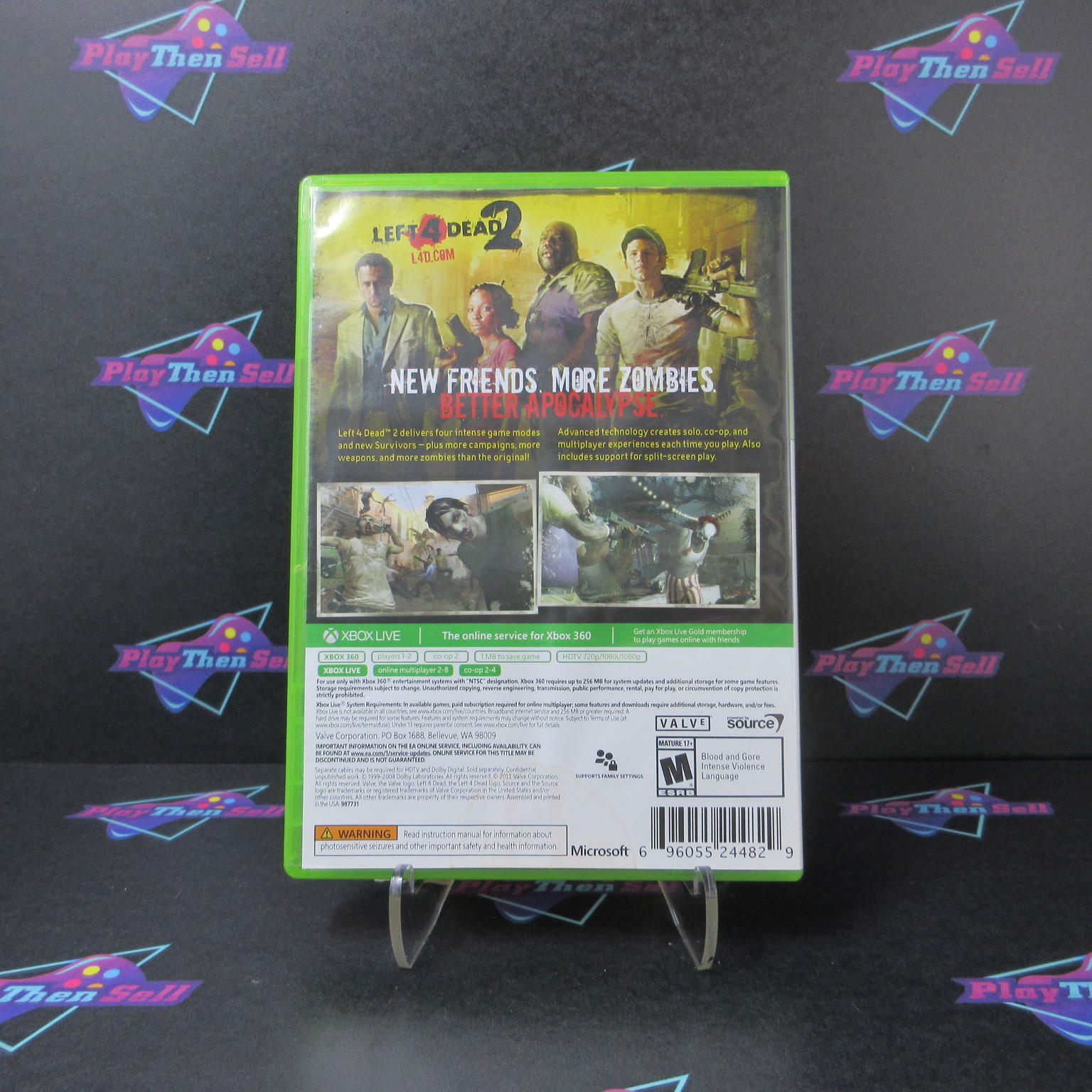 Left 4 Dead 2 PH Xbox 360 AD Complete CIB - Very Good