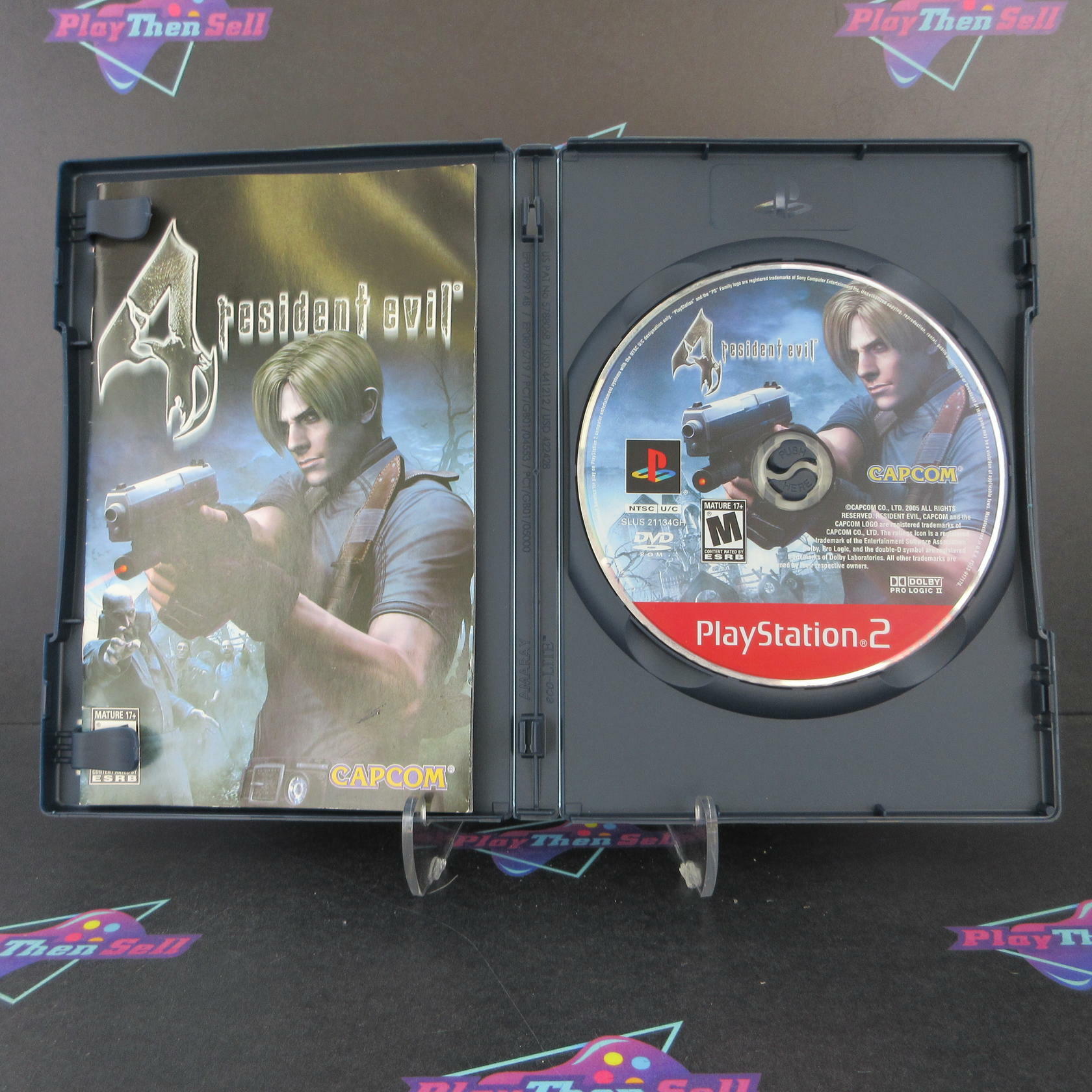 Resident Evil 4 PS2 PlayStation 2 GH AD Complete CIB - Very Good
