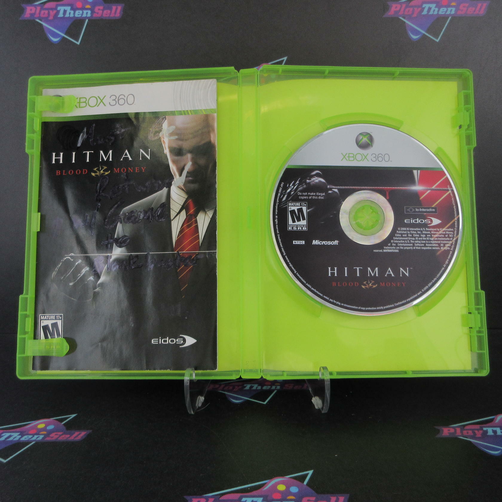 Hitman Blood Money Xbox 360 MD Complete CIB - Very Good